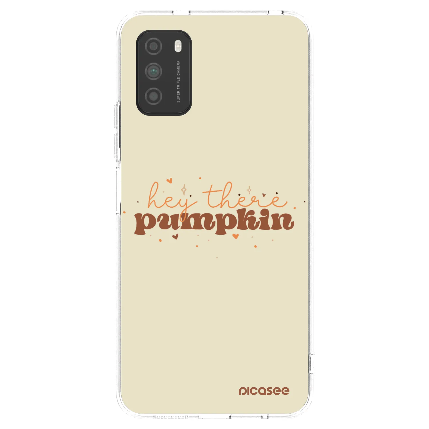 Picasee silikonski prozorni ovitek za Xiaomi Poco M3 - Hey there pumpkin
