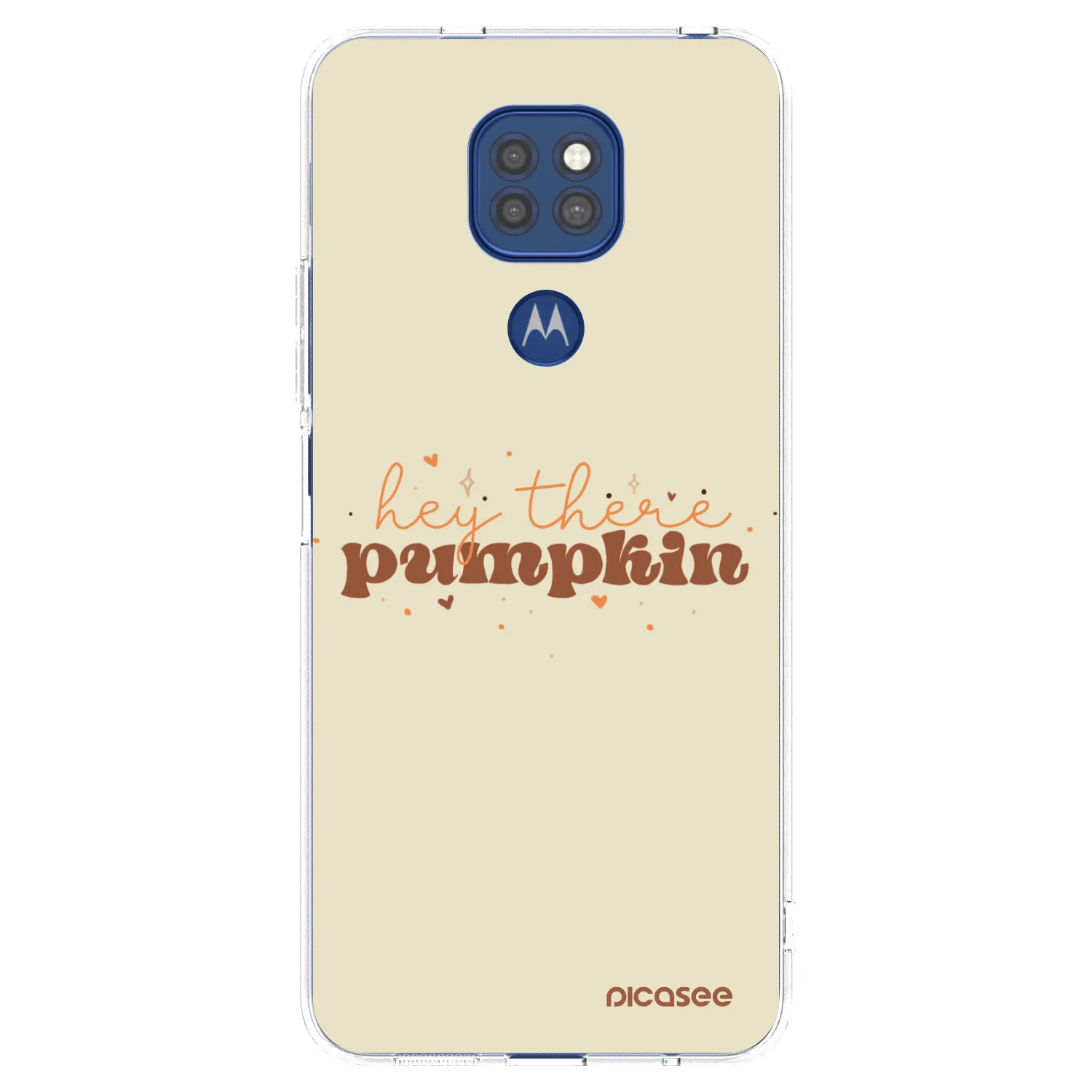 Picasee silikonski prozorni ovitek za Motorola Moto G9 Play - Hey there pumpkin