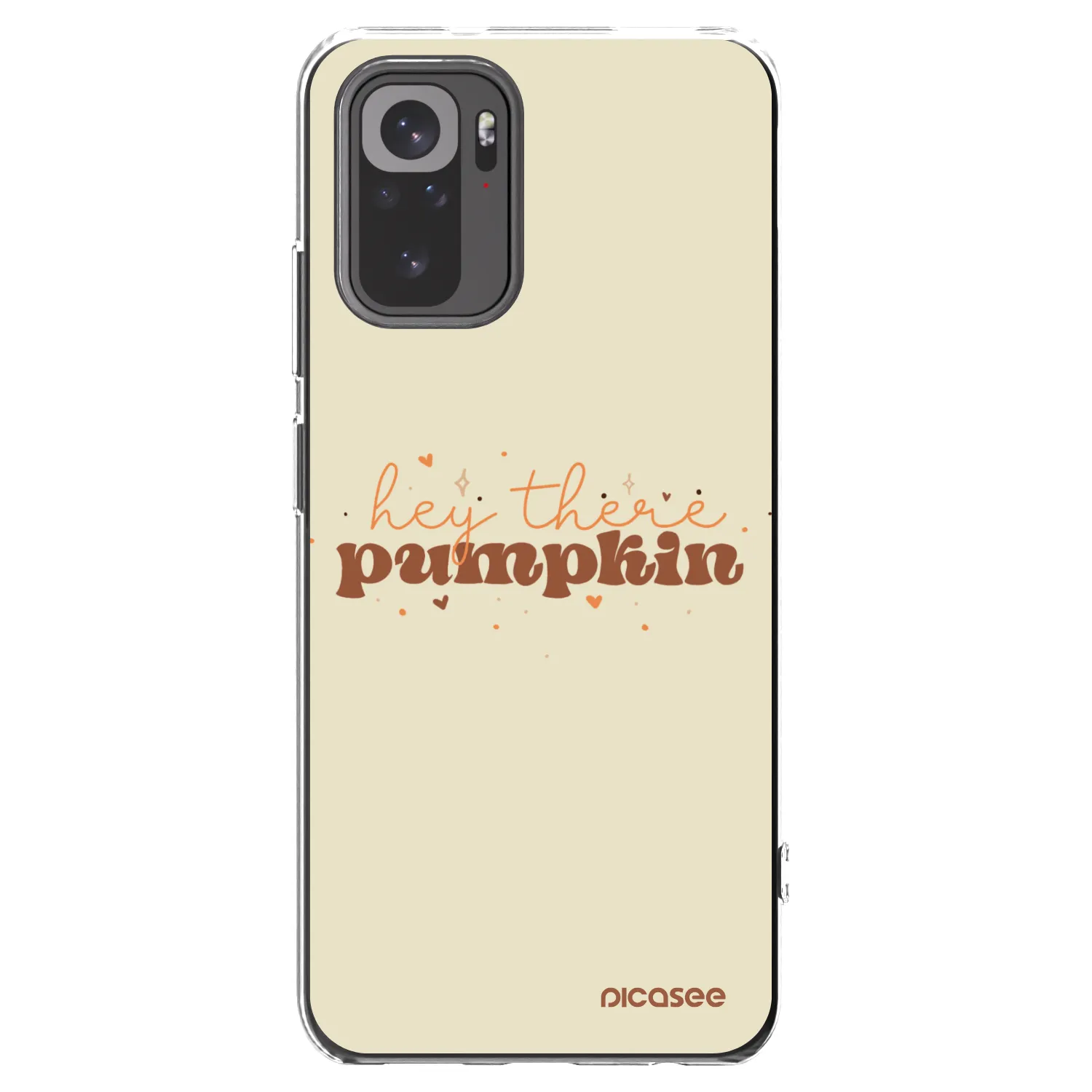 Picasee silikonski prozorni ovitek za Xiaomi Redmi Note 10 - Hey there pumpkin