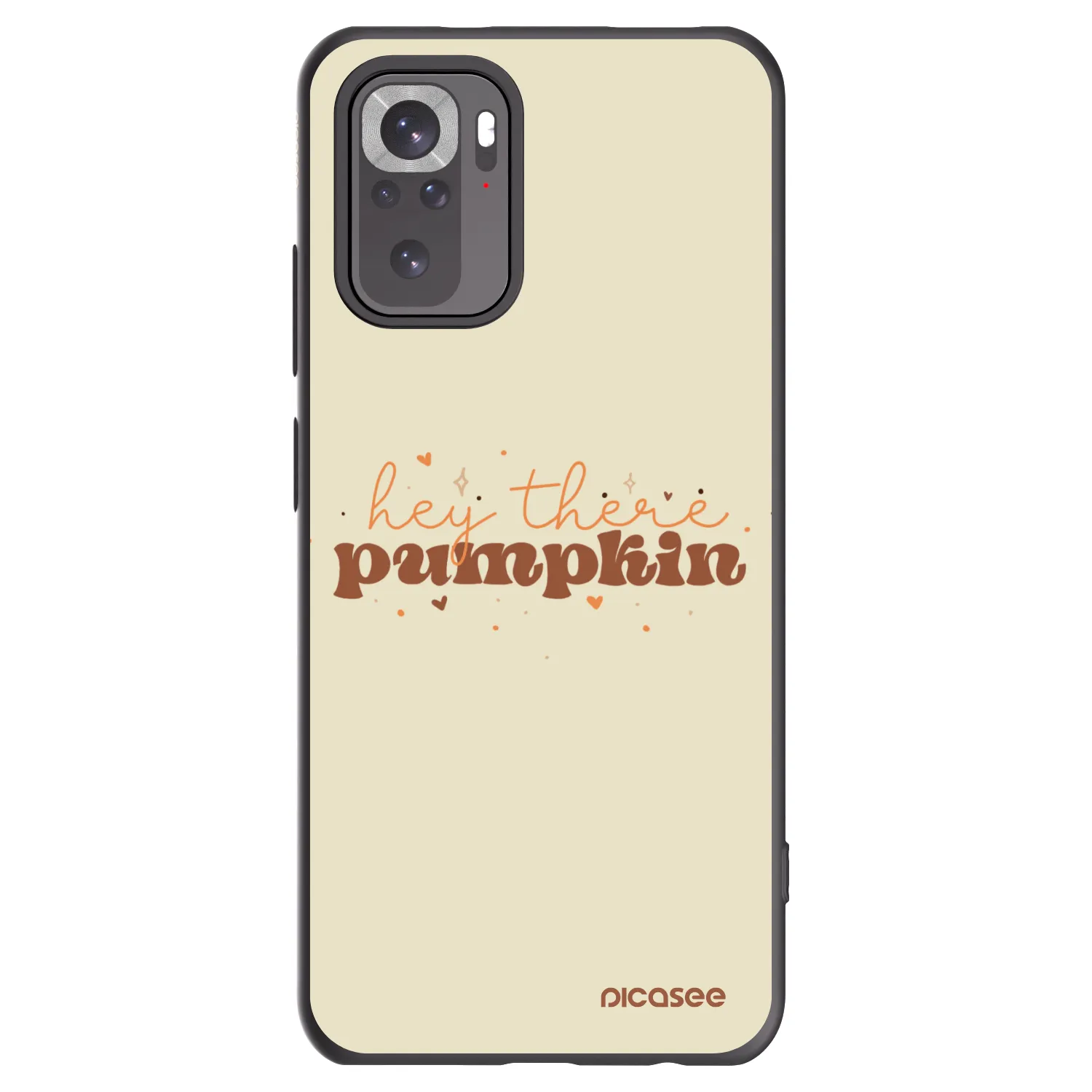 Picasee silikonski črni ovitek za Xiaomi Redmi Note 10 - Hey there pumpkin