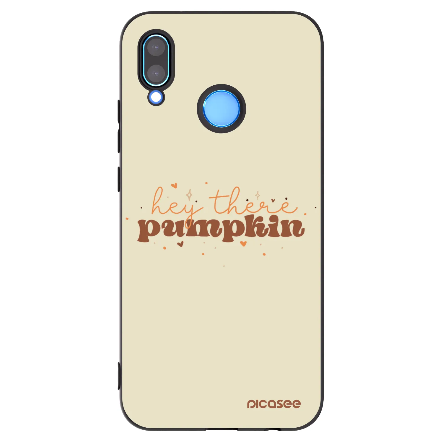 Picasee silikonski črni ovitek za Huawei P20 Lite - Hey there pumpkin