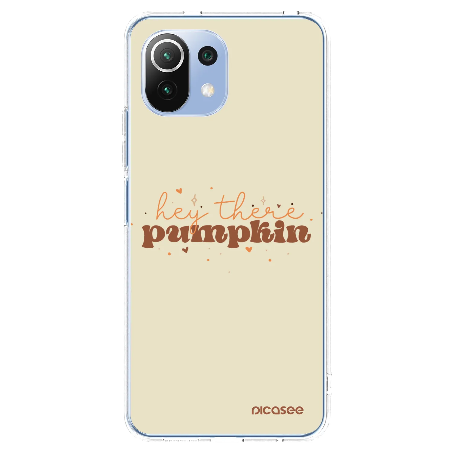Picasee silikonski prozorni ovitek za Xiaomi Mi 11 Lite - Hey there pumpkin