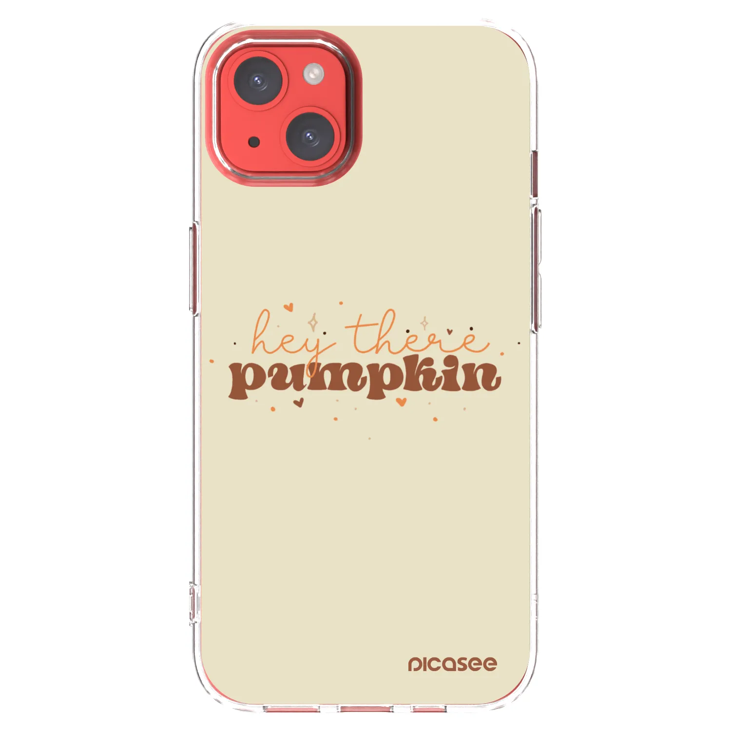 Picasee silikonski prozorni ovitek za Apple iPhone 13 - Hey there pumpkin