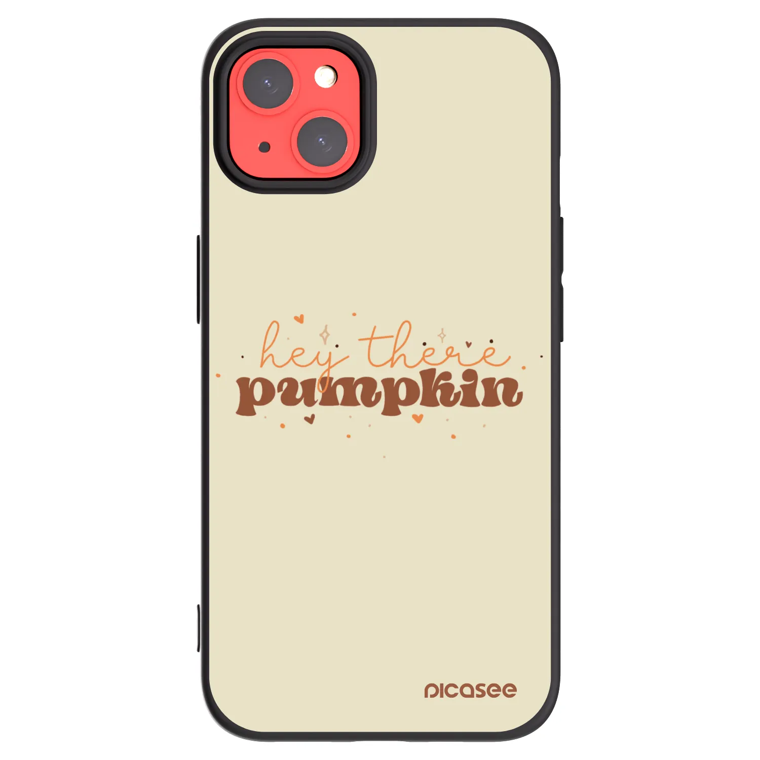 Picasee silikonski črni ovitek za Apple iPhone 13 - Hey there pumpkin