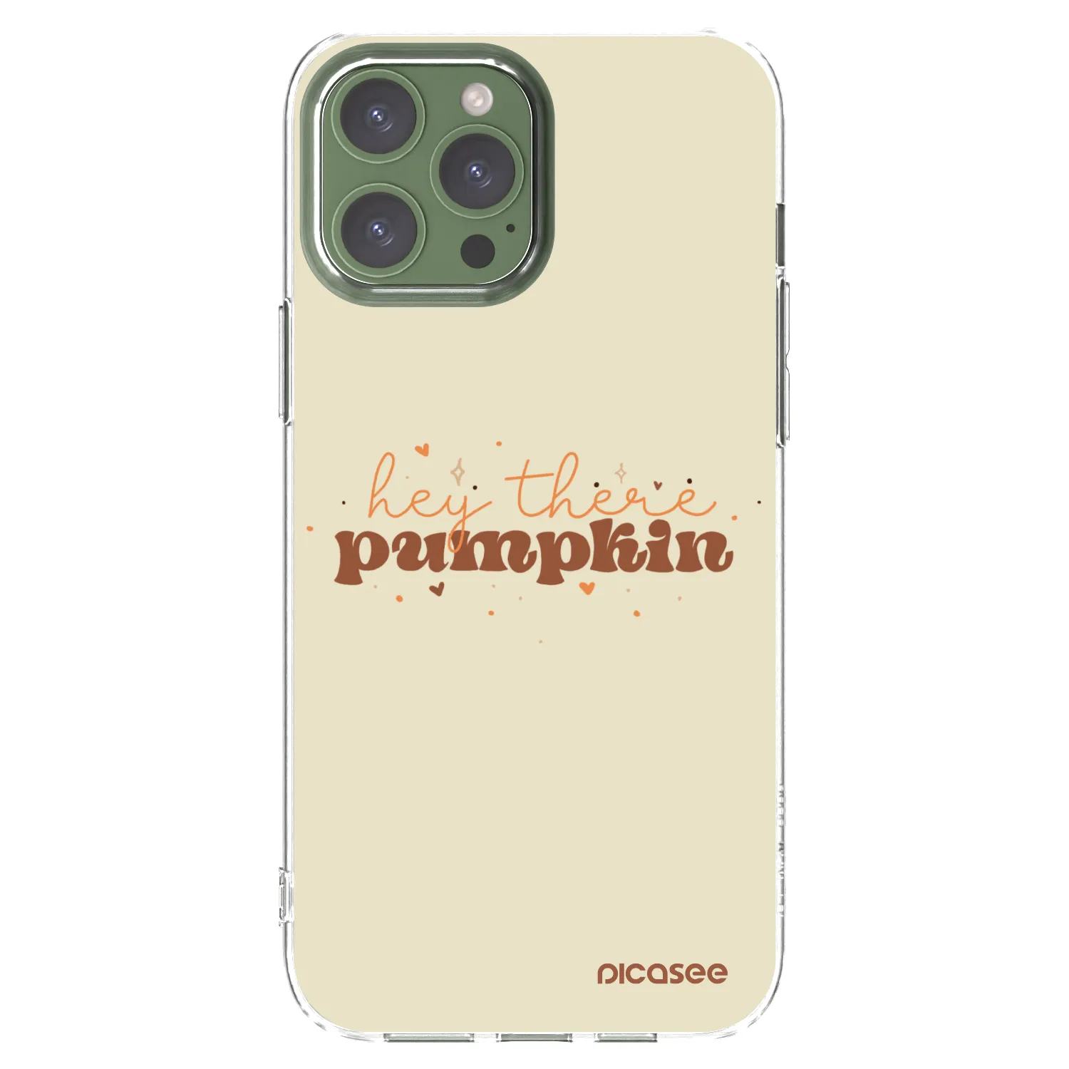 Picasee silikonski prozorni ovitek za Apple iPhone 13 Pro Max - Hey there pumpkin