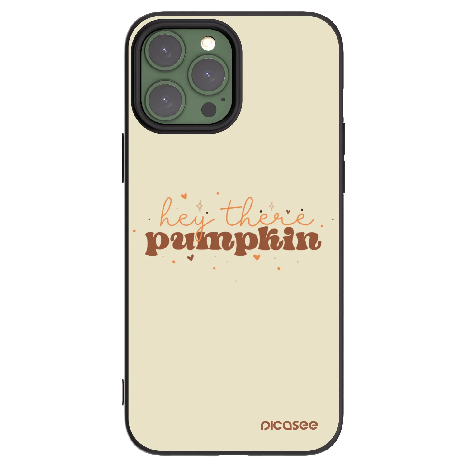 Picasee silikonski črni ovitek za Apple iPhone 13 Pro Max - Hey there pumpkin