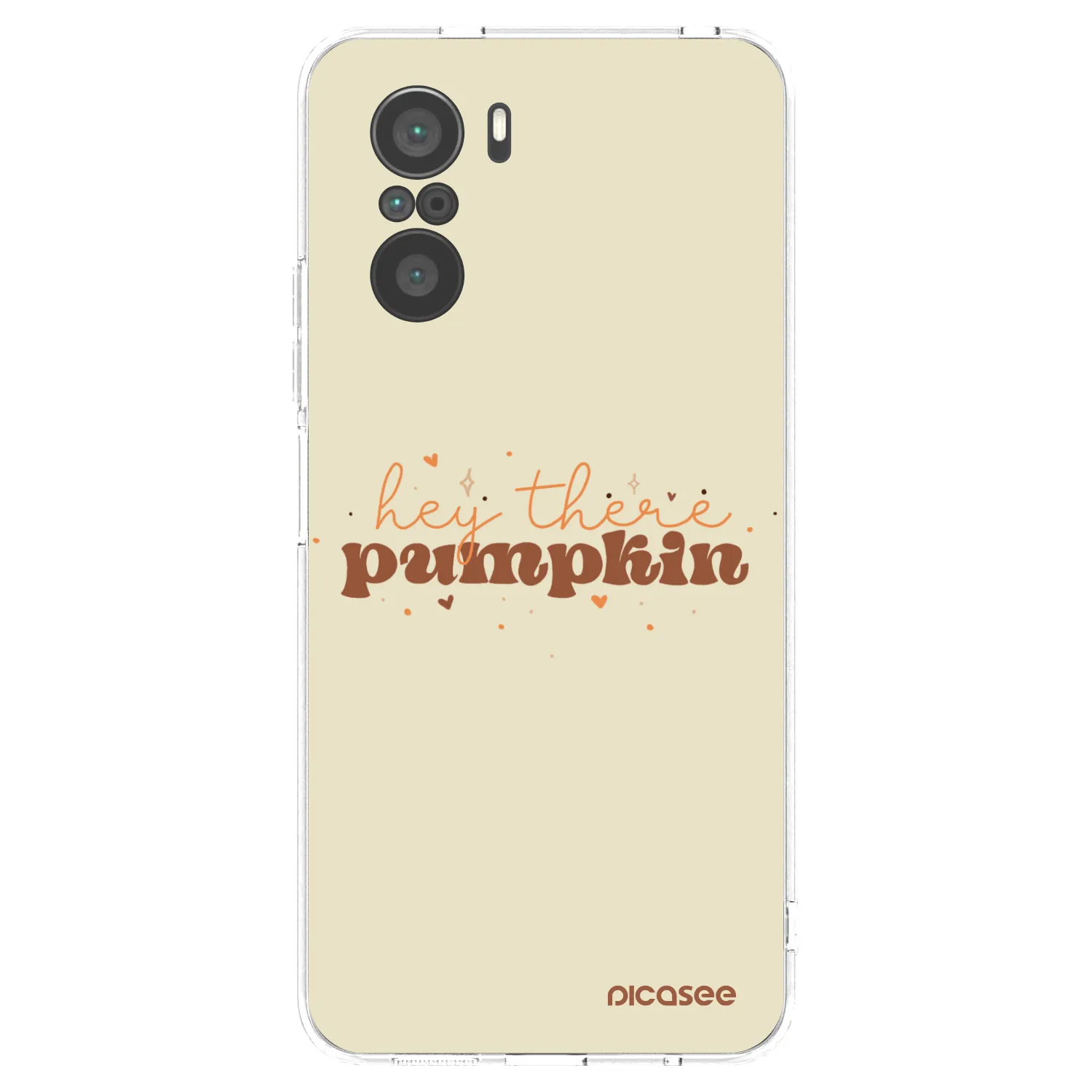 Picasee silikonski prozorni ovitek za Xiaomi Poco F3 - Hey there pumpkin