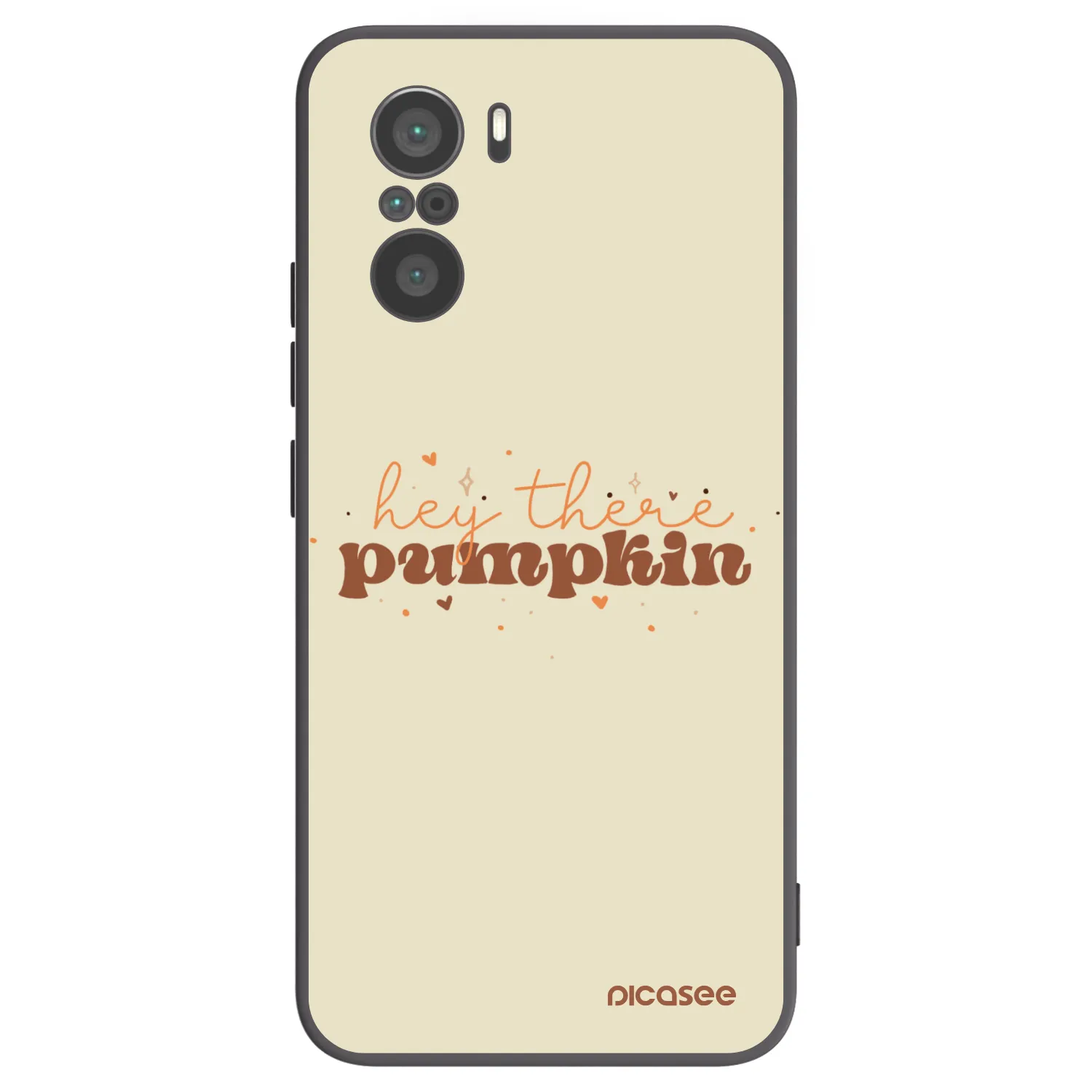 Picasee silikonski črni ovitek za Xiaomi Poco F3 - Hey there pumpkin