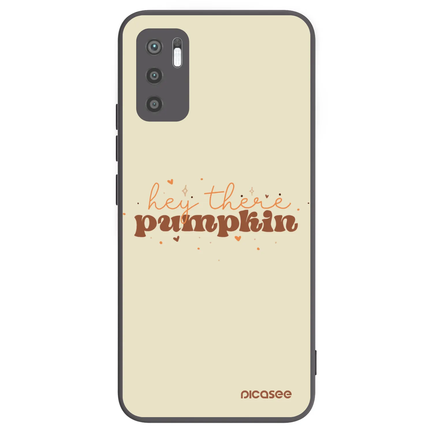 Picasee silikonski črni ovitek za Xiaomi Redmi Note 10 5G - Hey there pumpkin