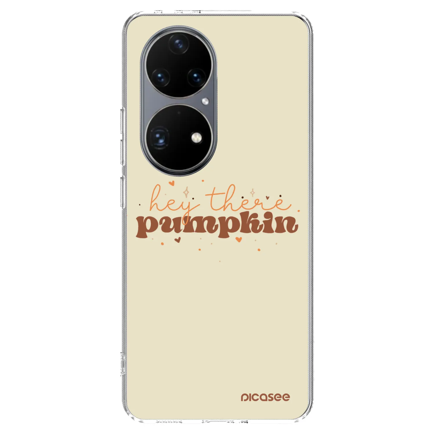 Picasee silikonski prozorni ovitek za Huawei P50 - Hey there pumpkin