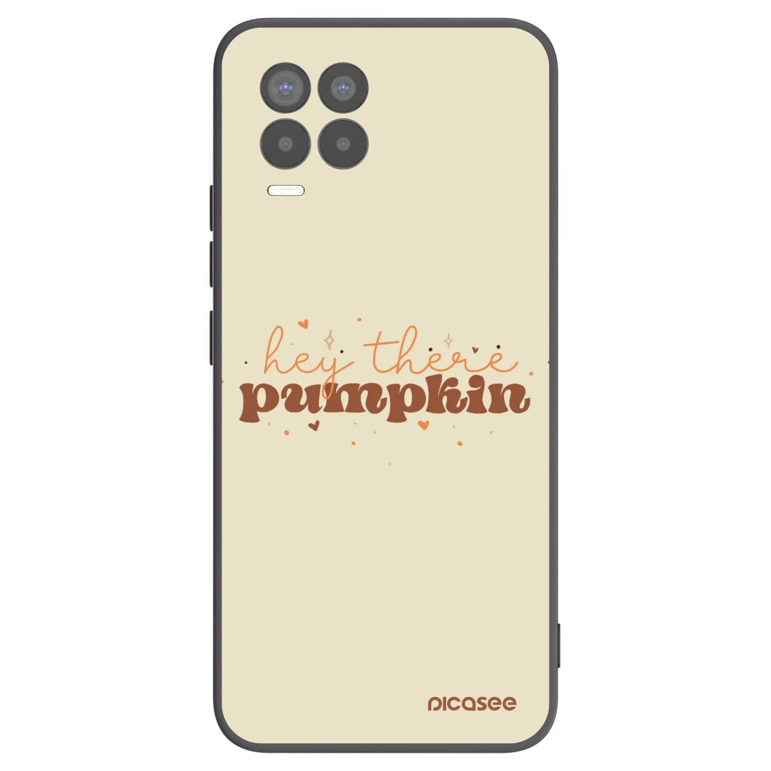 Picasee silikonski črni ovitek za Realme 8 4G - Hey there pumpkin