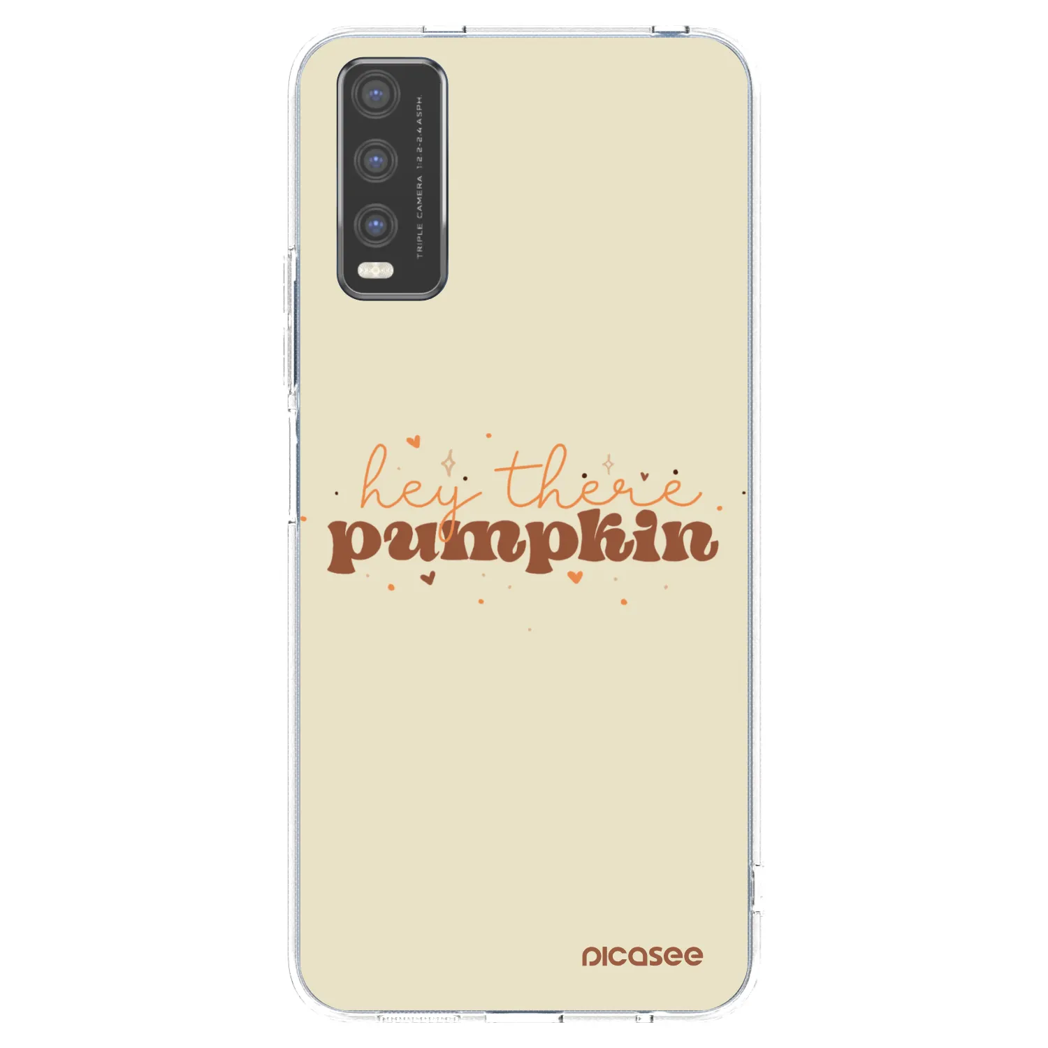 Picasee silikonski prozorni ovitek za Vivo Y20s - Hey there pumpkin