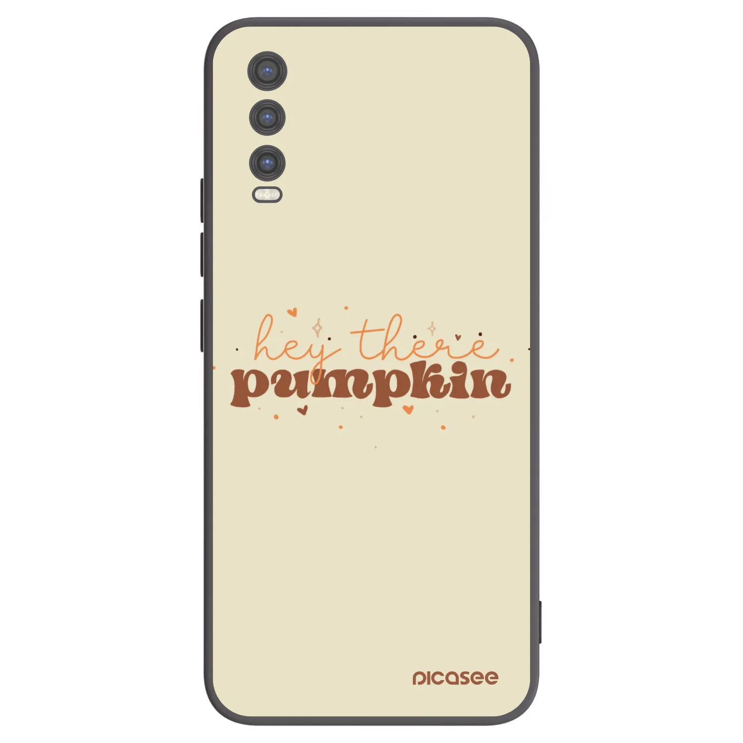 Picasee silikonski črni ovitek za Vivo Y20s - Hey there pumpkin
