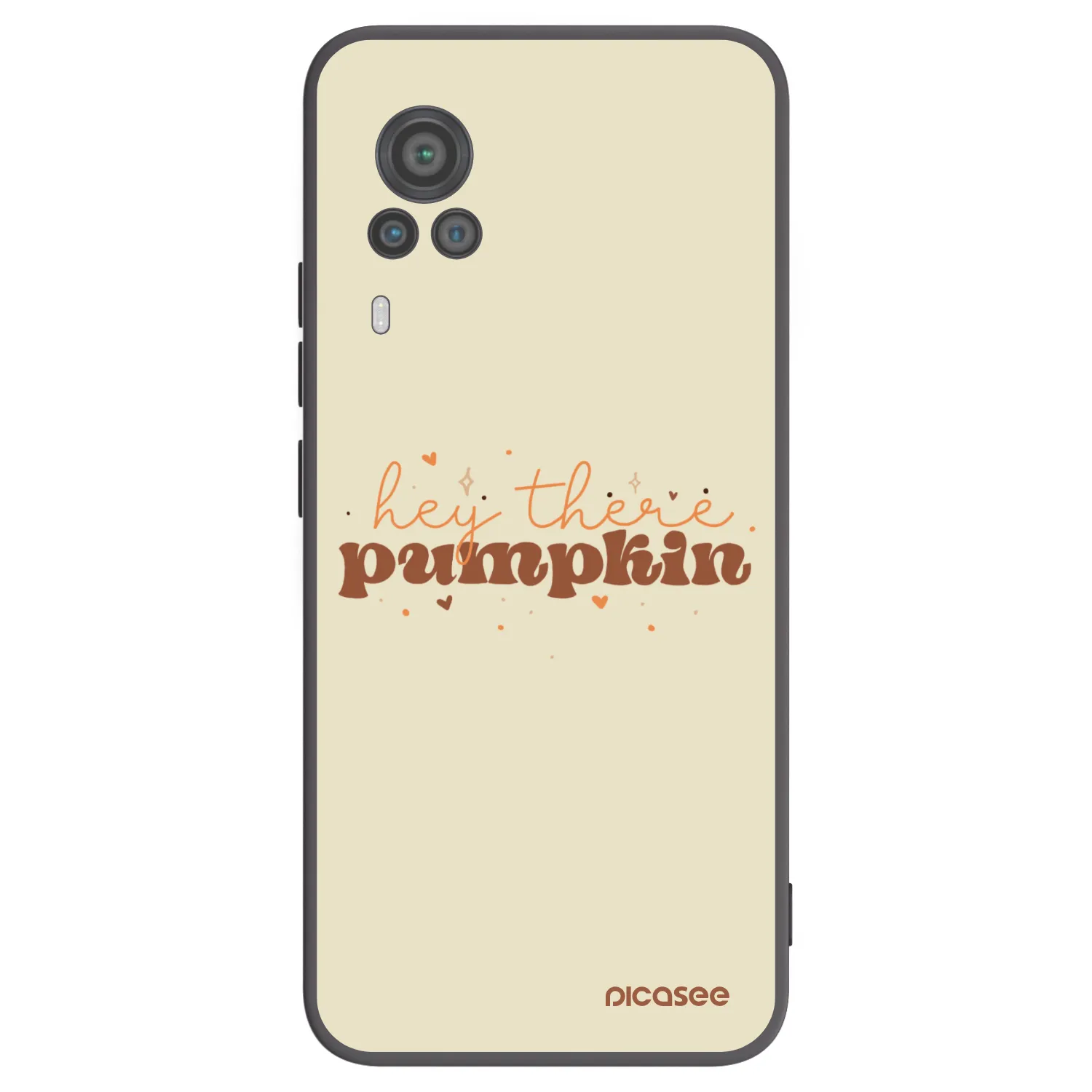 Picasee silikonski črni ovitek za Vivo X60 Pro 5G - Hey there pumpkin