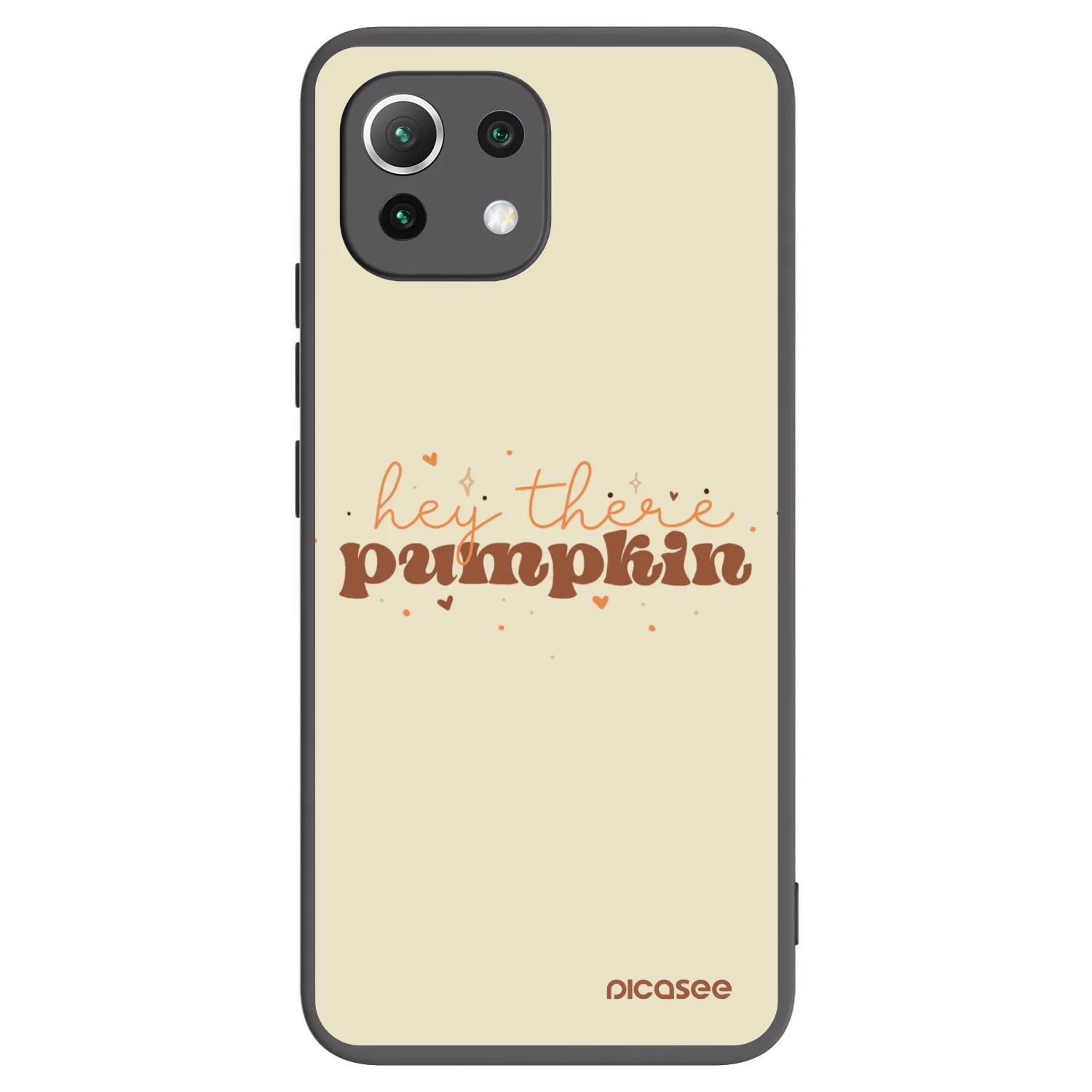 Picasee silikonski črni ovitek za Xiaomi 11 Lite 5G NE - Hey there pumpkin