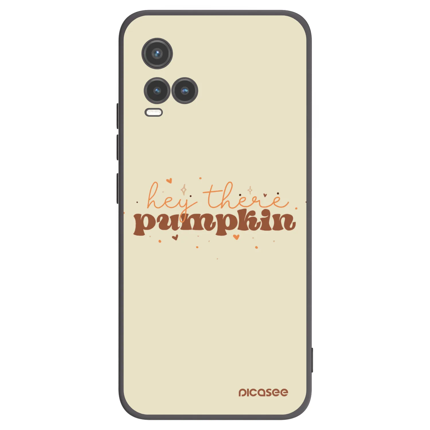 Picasee silikonski črni ovitek za Vivo Y33s - Hey there pumpkin