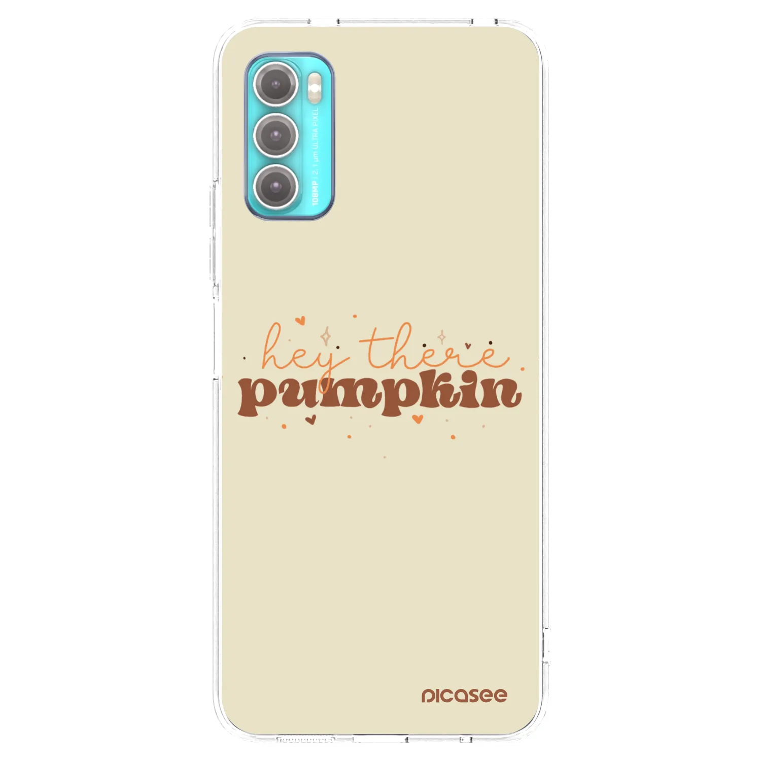 Picasee silikonski prozorni ovitek za Motorola Moto G60 - Hey there pumpkin