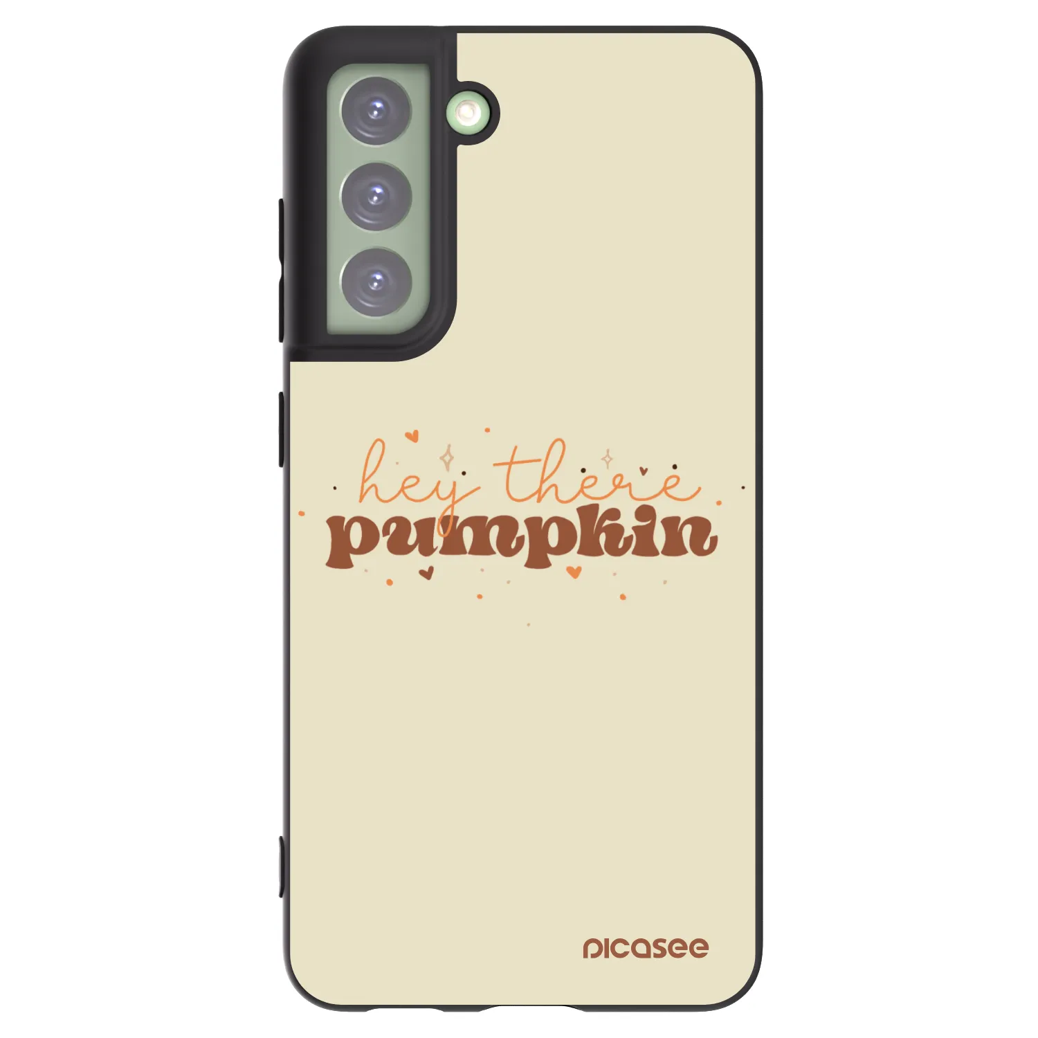 Picasee silikonski črni ovitek za Samsung Galaxy S21 FE 5G - Hey there pumpkin