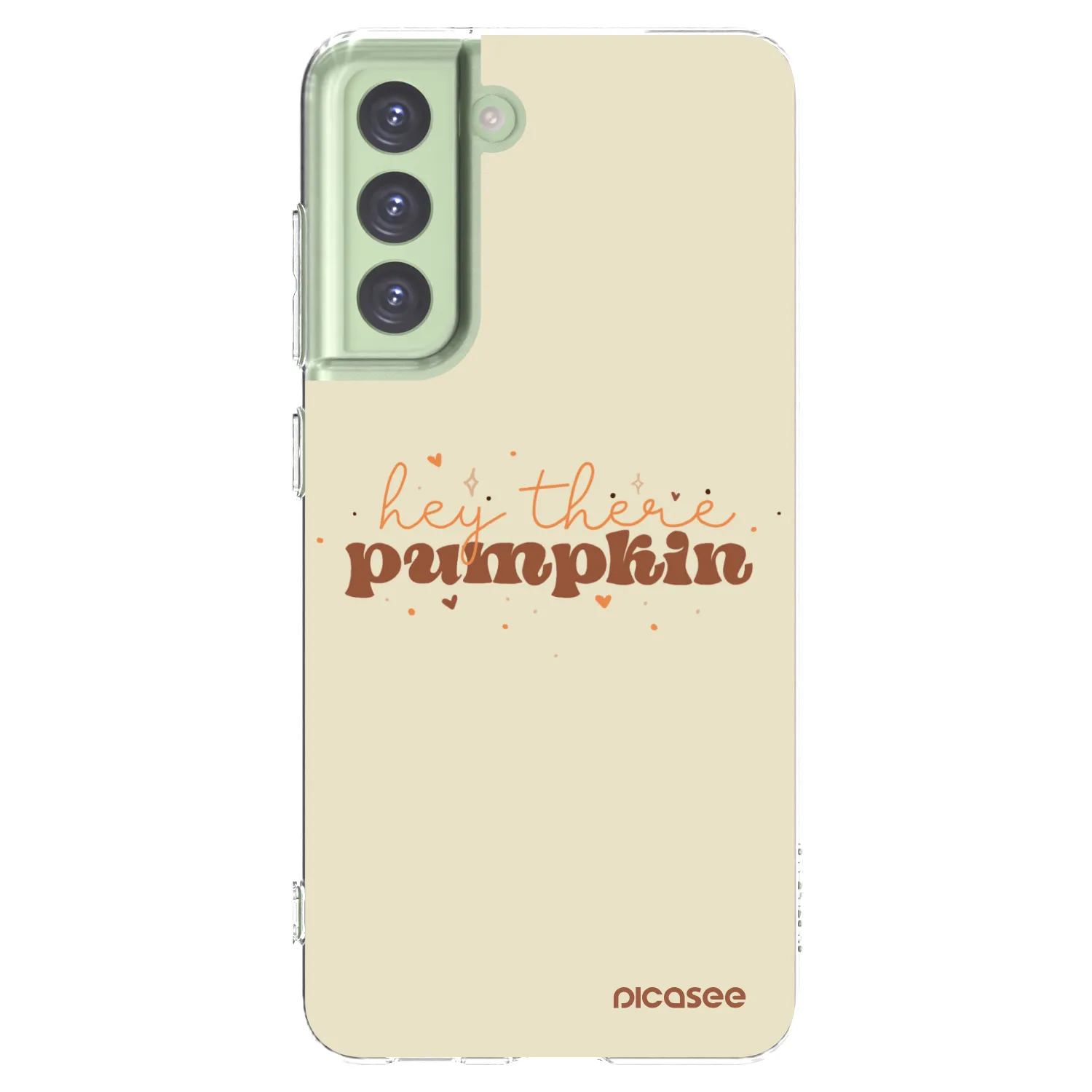 Picasee silikonski prozorni ovitek za Samsung Galaxy S21 FE 5G - Hey there pumpkin