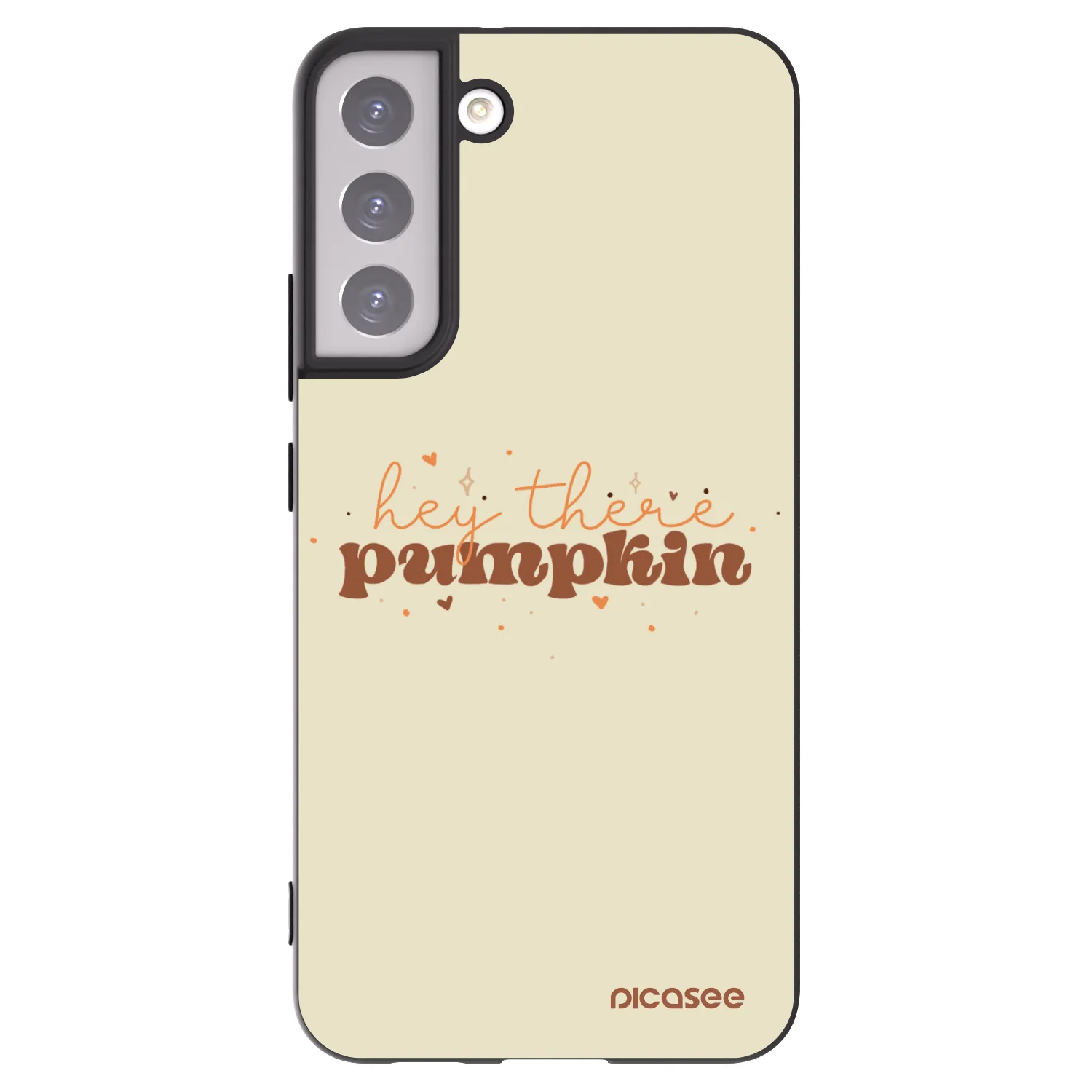 Picasee silikonski črni ovitek za Samsung Galaxy S22+ 5G - Hey there pumpkin
