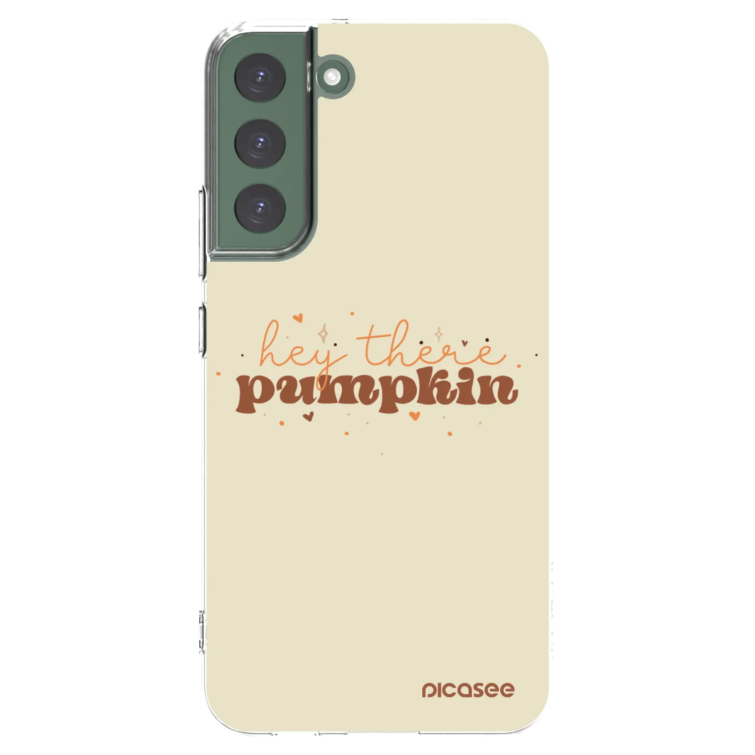 Picasee silikonski prozorni ovitek za Samsung Galaxy S22+ 5G - Hey there pumpkin
