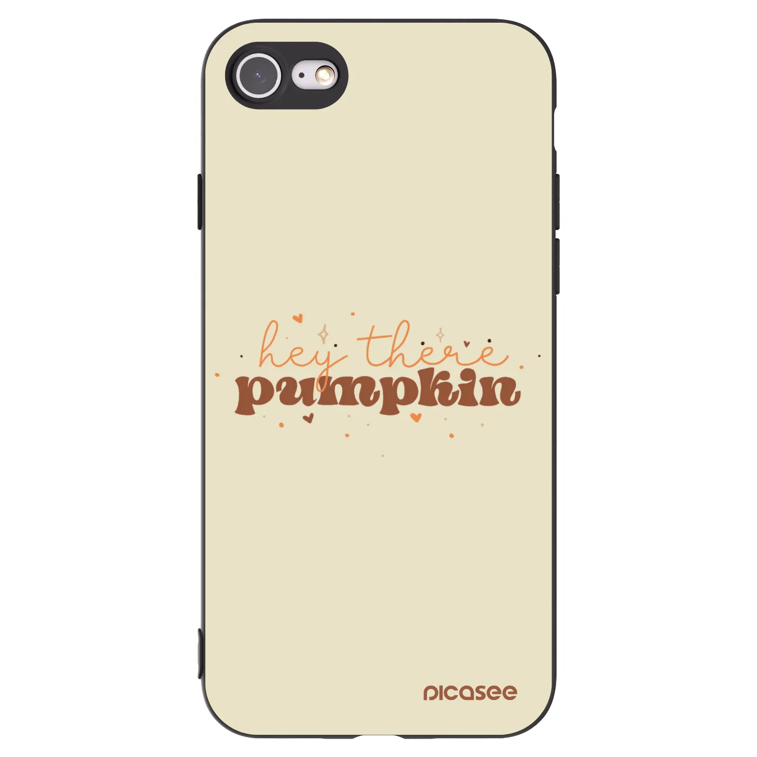 Picasee silikonski črni ovitek za Apple iPhone SE 2022 - Hey there pumpkin
