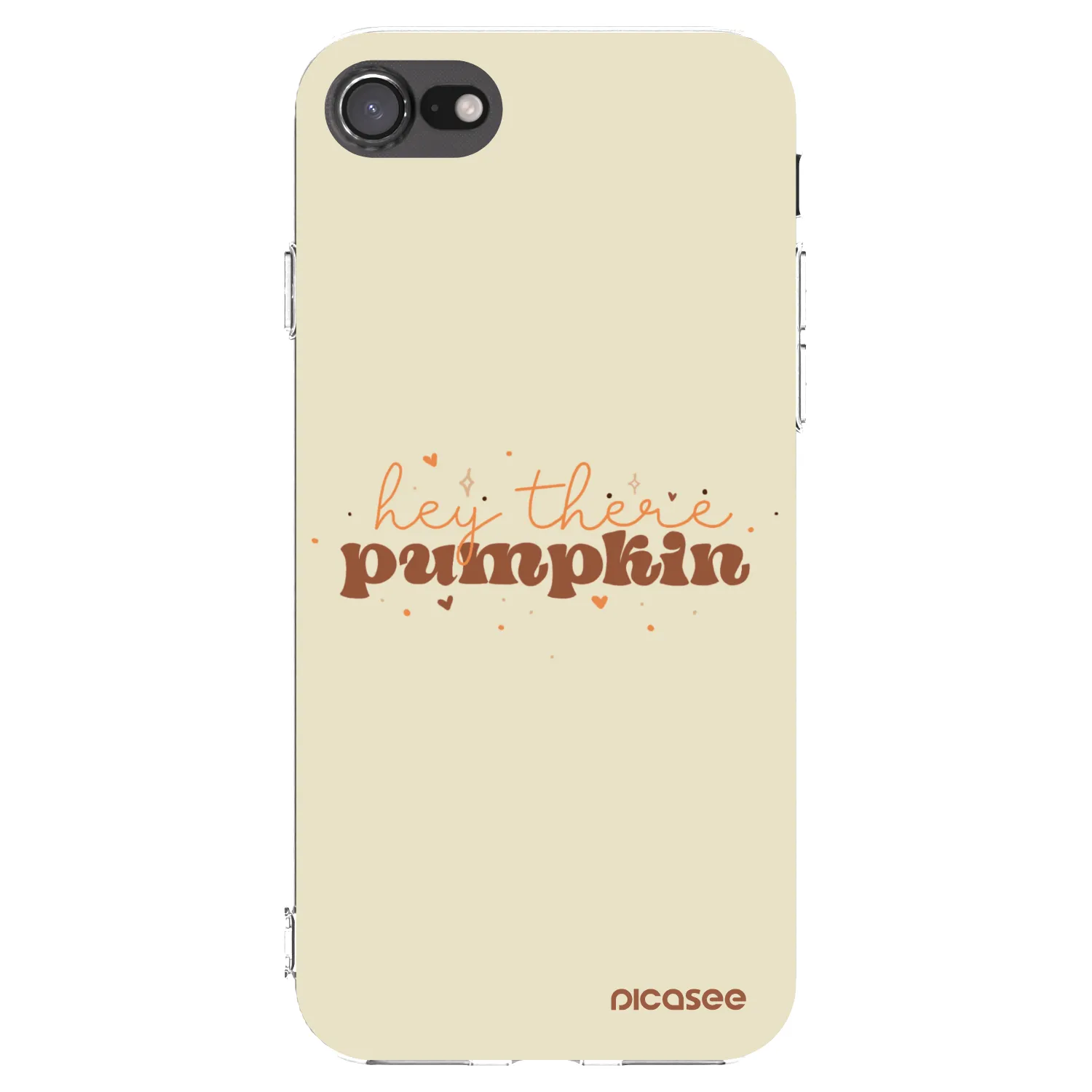 Picasee silikonski prozorni ovitek za Apple iPhone SE 2022 - Hey there pumpkin