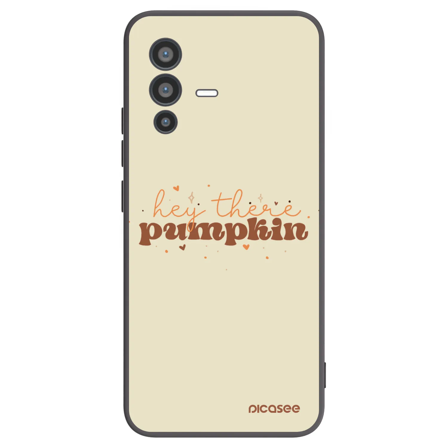 Picasee silikonski črni ovitek za Vivo V23 5G - Hey there pumpkin