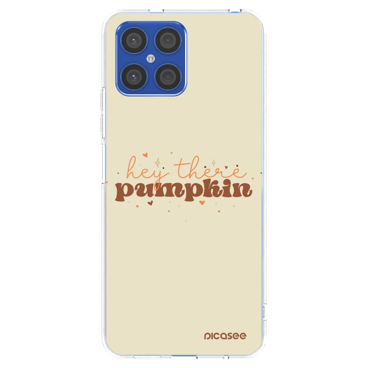 Picasee silikonski prozorni ovitek za Honor X8 4G - Hey there pumpkin