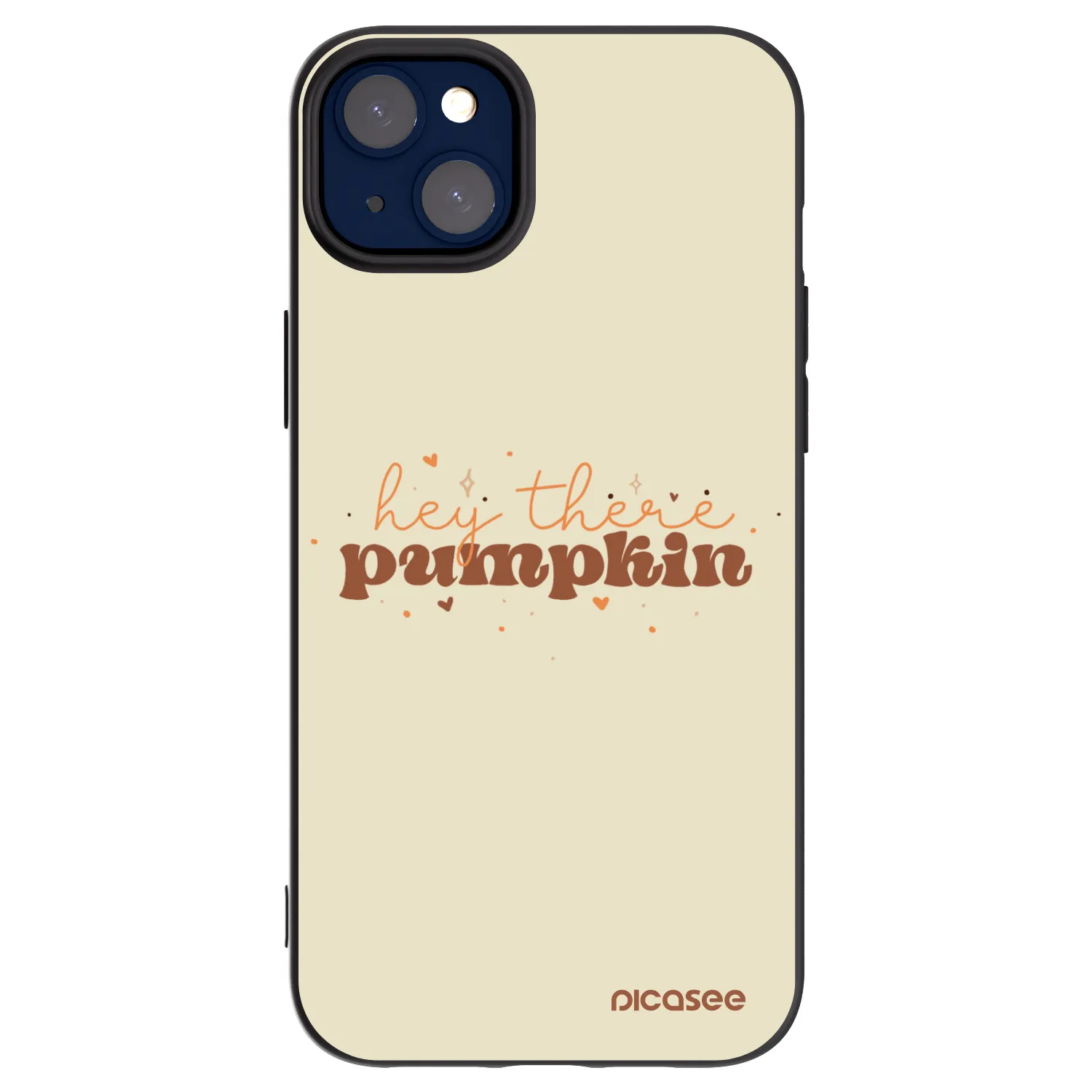 Picasee silikonski črni ovitek za Apple iPhone 14 Plus - Hey there pumpkin