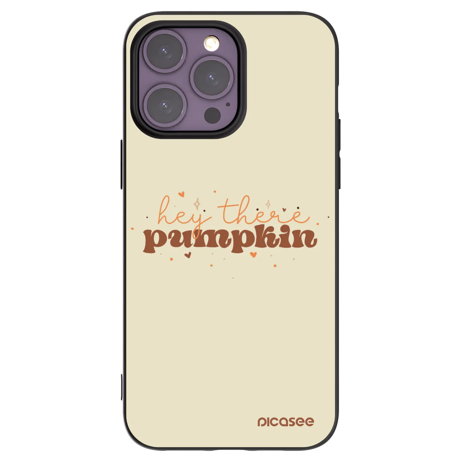 Picasee silikonski črni ovitek za Apple iPhone 14 Pro Max - Hey there pumpkin