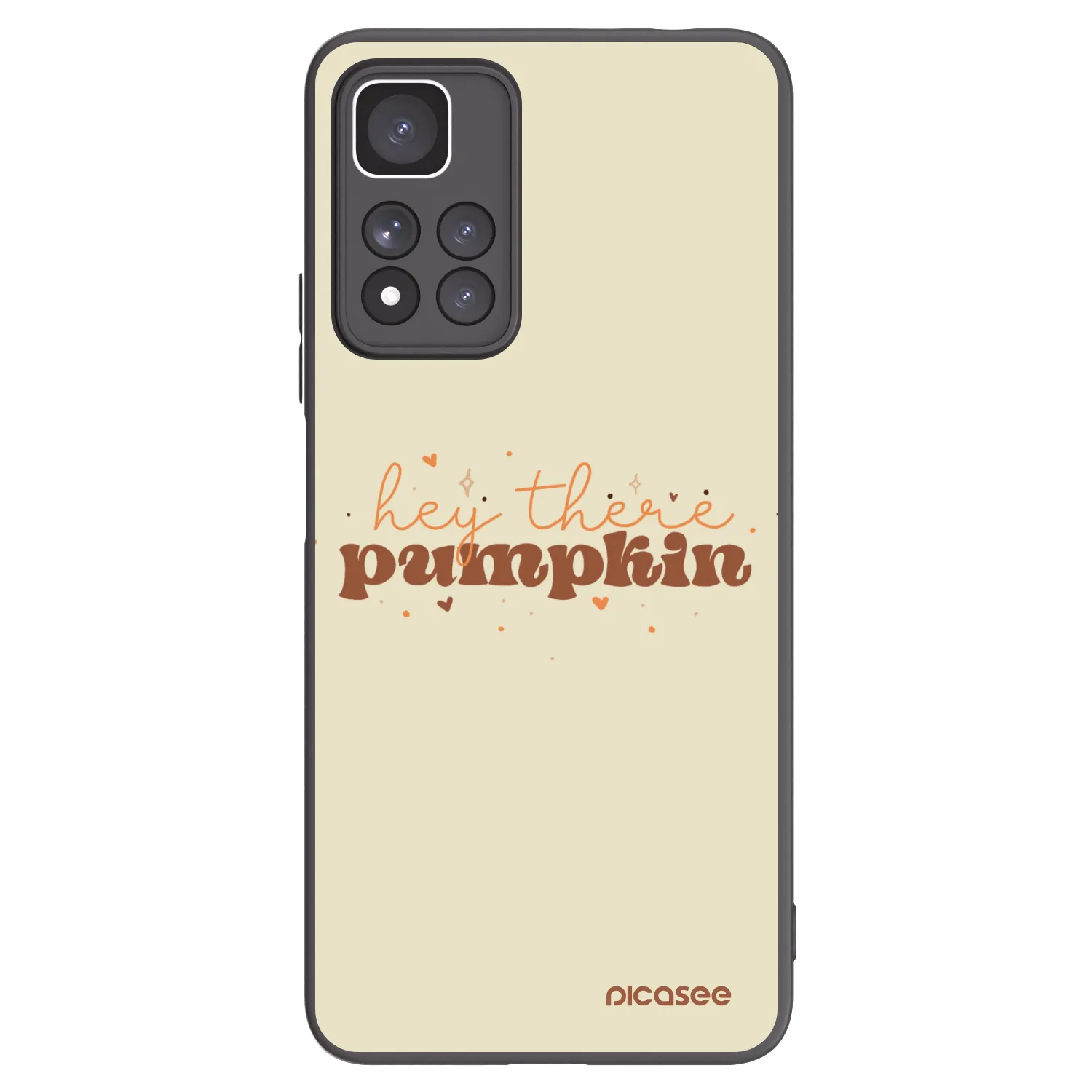 Picasee silikonski črni ovitek za Xiaomi Redmi Note 11 Pro+ 5G - Hey there pumpkin