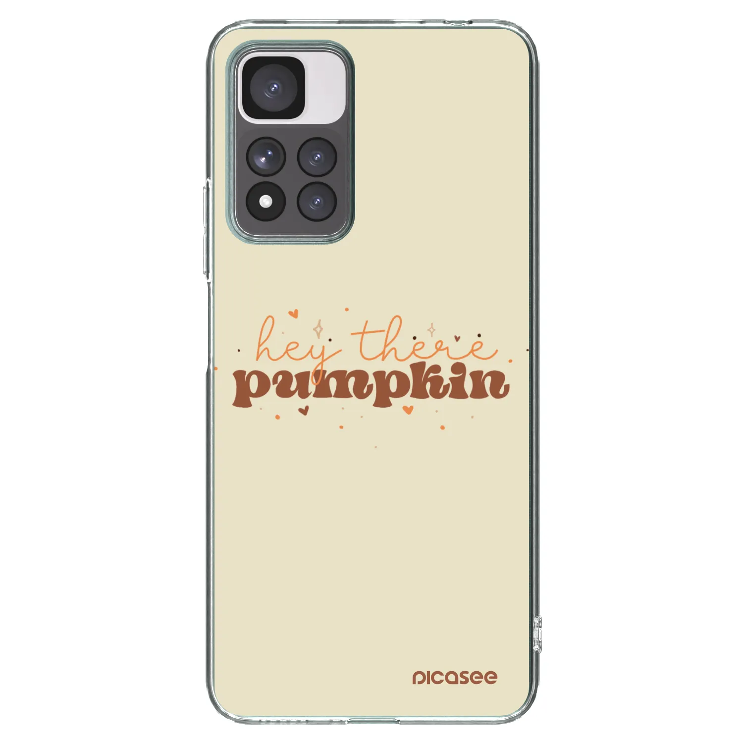 Picasee silikonski prozorni ovitek za Xiaomi Redmi Note 11 Pro+ 5G - Hey there pumpkin
