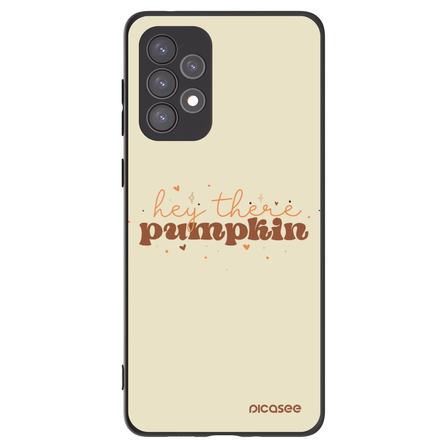 Picasee silikonski črni ovitek za Samsung Galaxy A73 5G - Hey there pumpkin