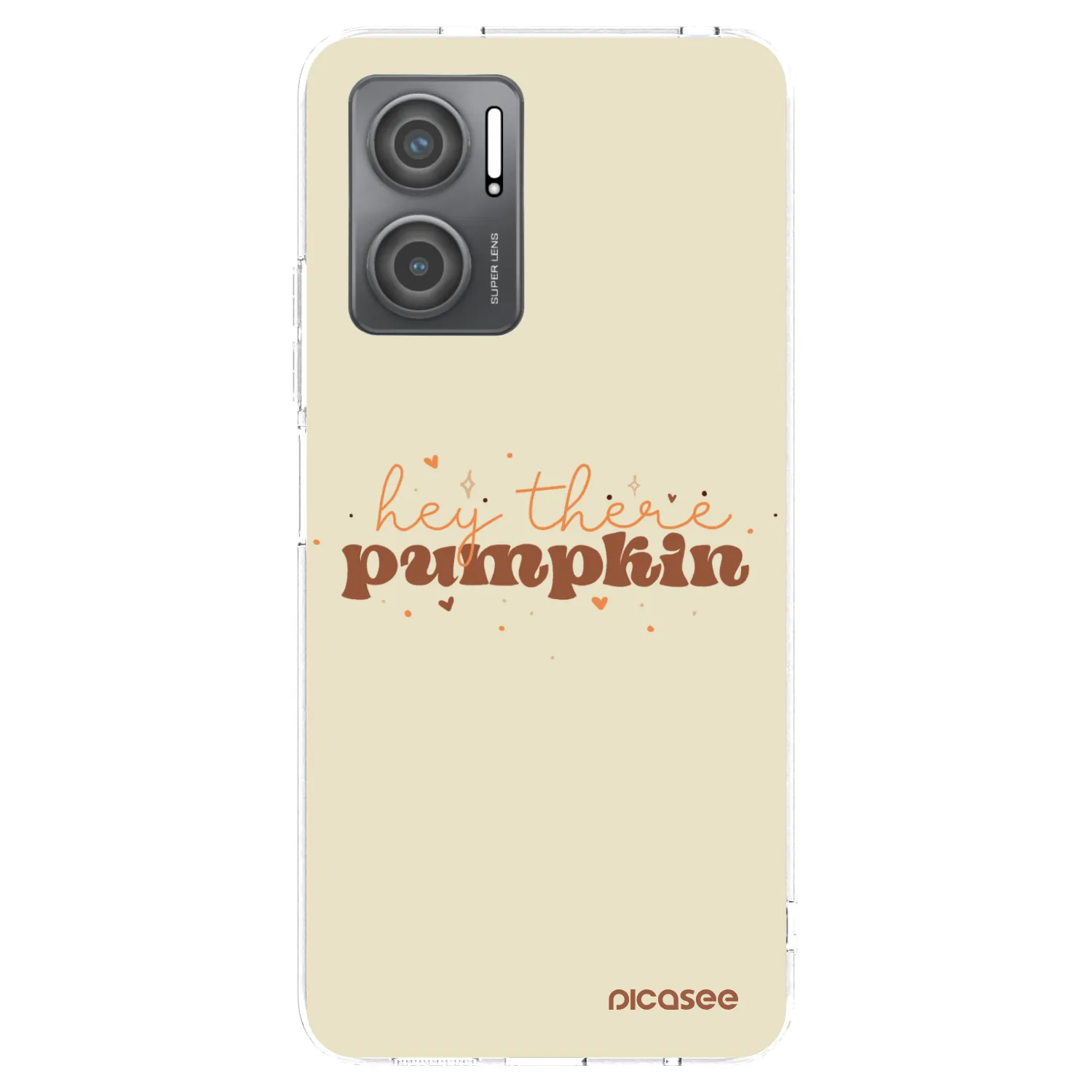 Picasee silikonski prozorni ovitek za Xiaomi Redmi 10 5G - Hey there pumpkin