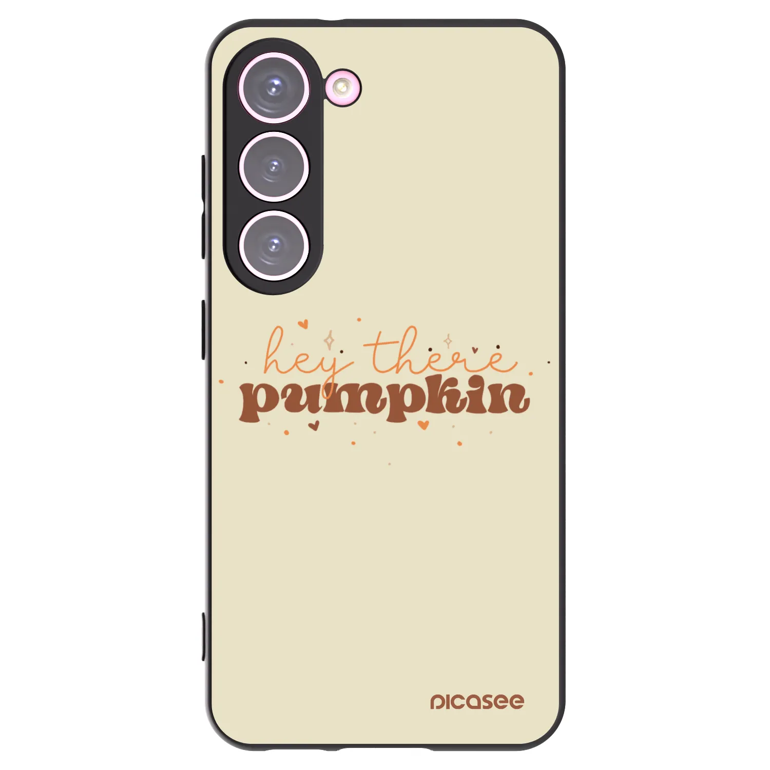 Picasee silikonski črni ovitek za Samsung Galaxy S23 5G - Hey there pumpkin