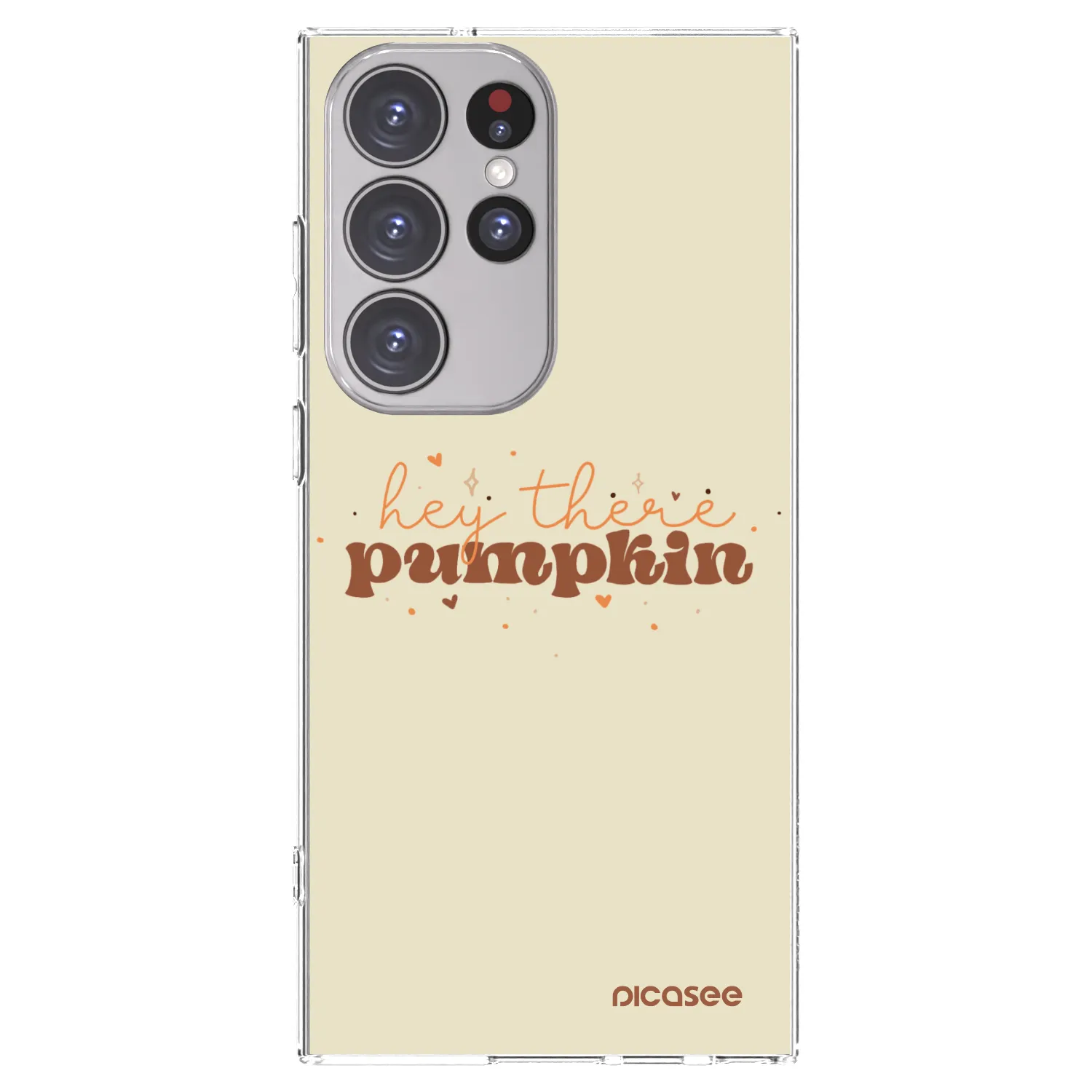 Picasee silikonski prozorni ovitek za Samsung Galaxy S23 Ultra 5G - Hey there pumpkin