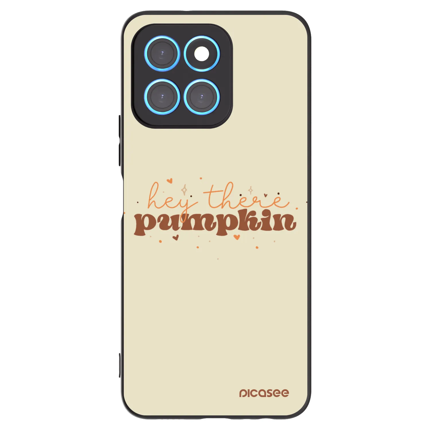 Picasee silikonski črni ovitek za Honor X8 5G - Hey there pumpkin