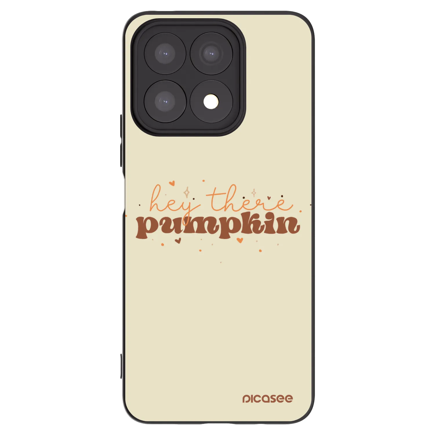 Picasee silikonski črni ovitek za Honor X8a - Hey there pumpkin