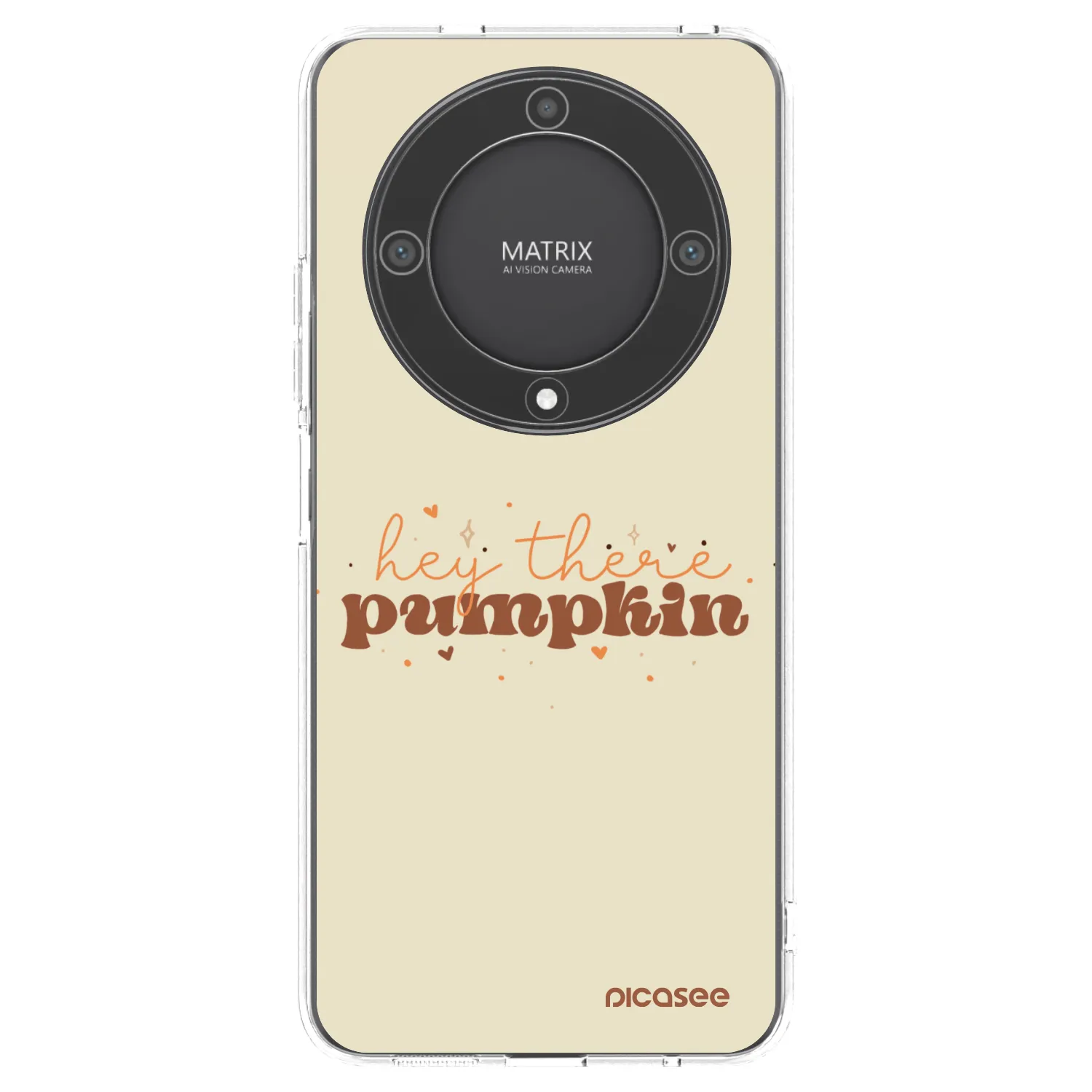 Picasee silikonski prozorni ovitek za Honor Magic5 Lite 5G - Hey there pumpkin