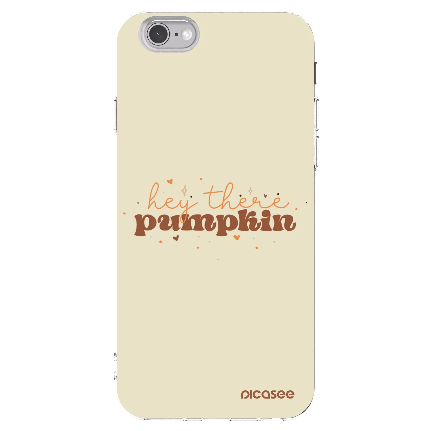 Picasee silikonski prozorni ovitek za Apple iPhone 6/6S - Hey there pumpkin