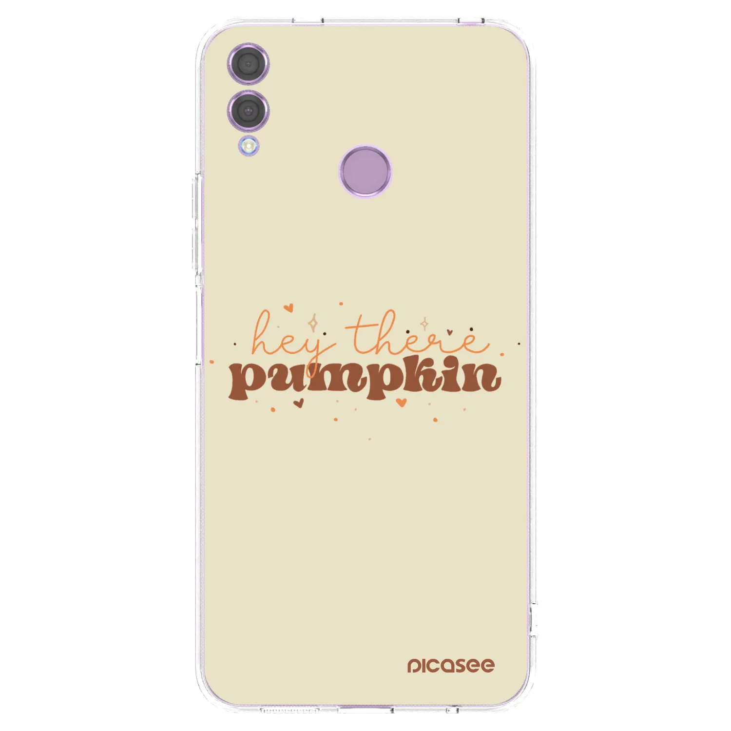 Picasee silikonski prozorni ovitek za Honor 8X - Hey there pumpkin