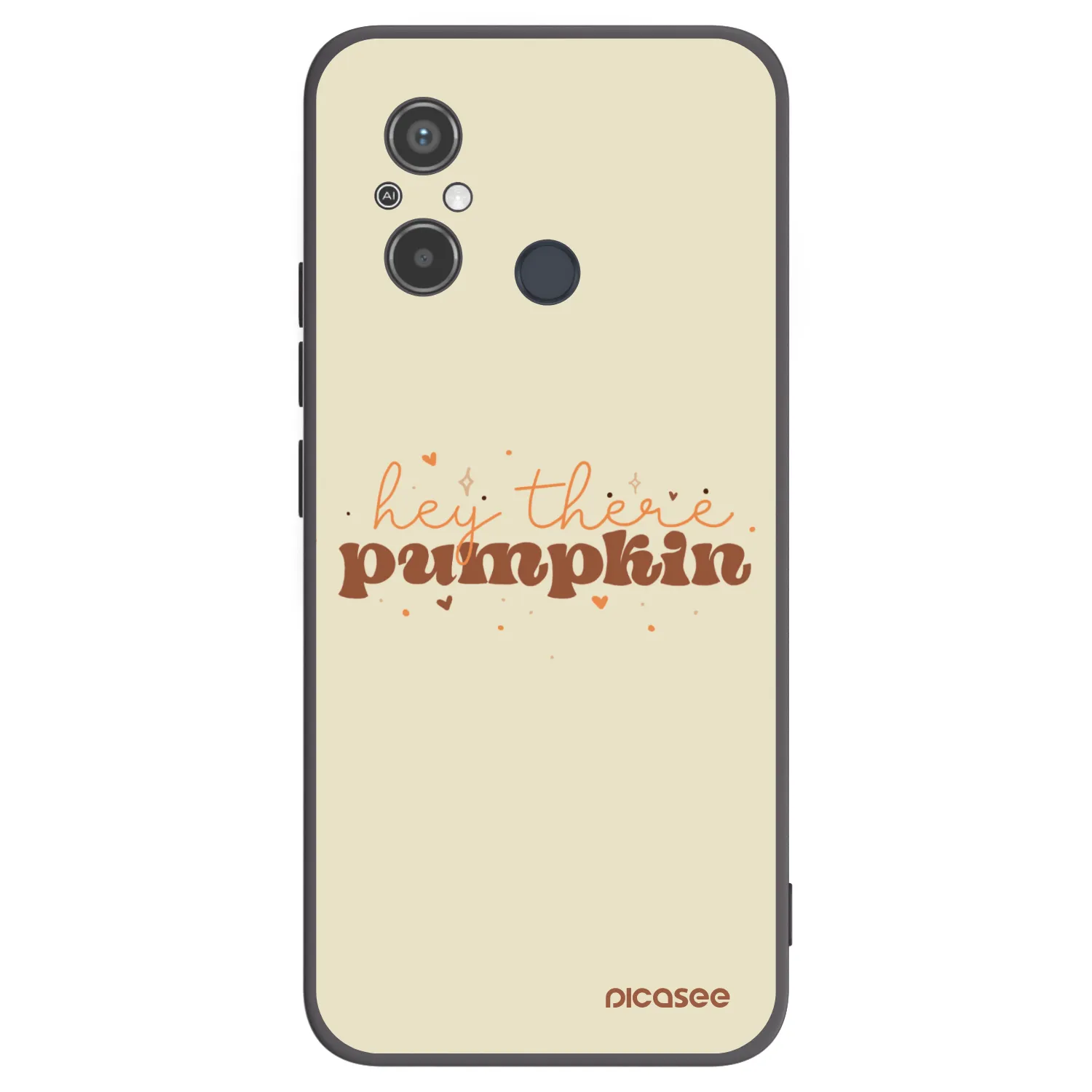 Picasee silikonski črni ovitek za Xiaomi Redmi 12C - Hey there pumpkin