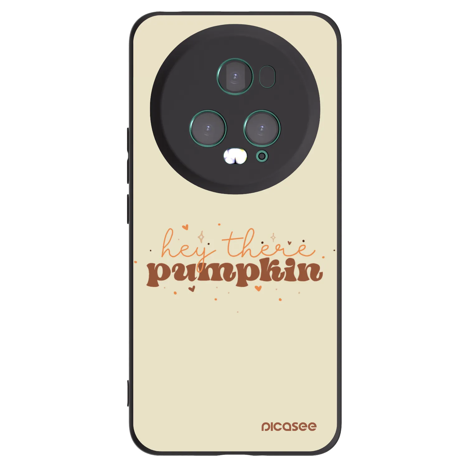 Picasee silikonski črni ovitek za Honor Magic5 Pro - Hey there pumpkin