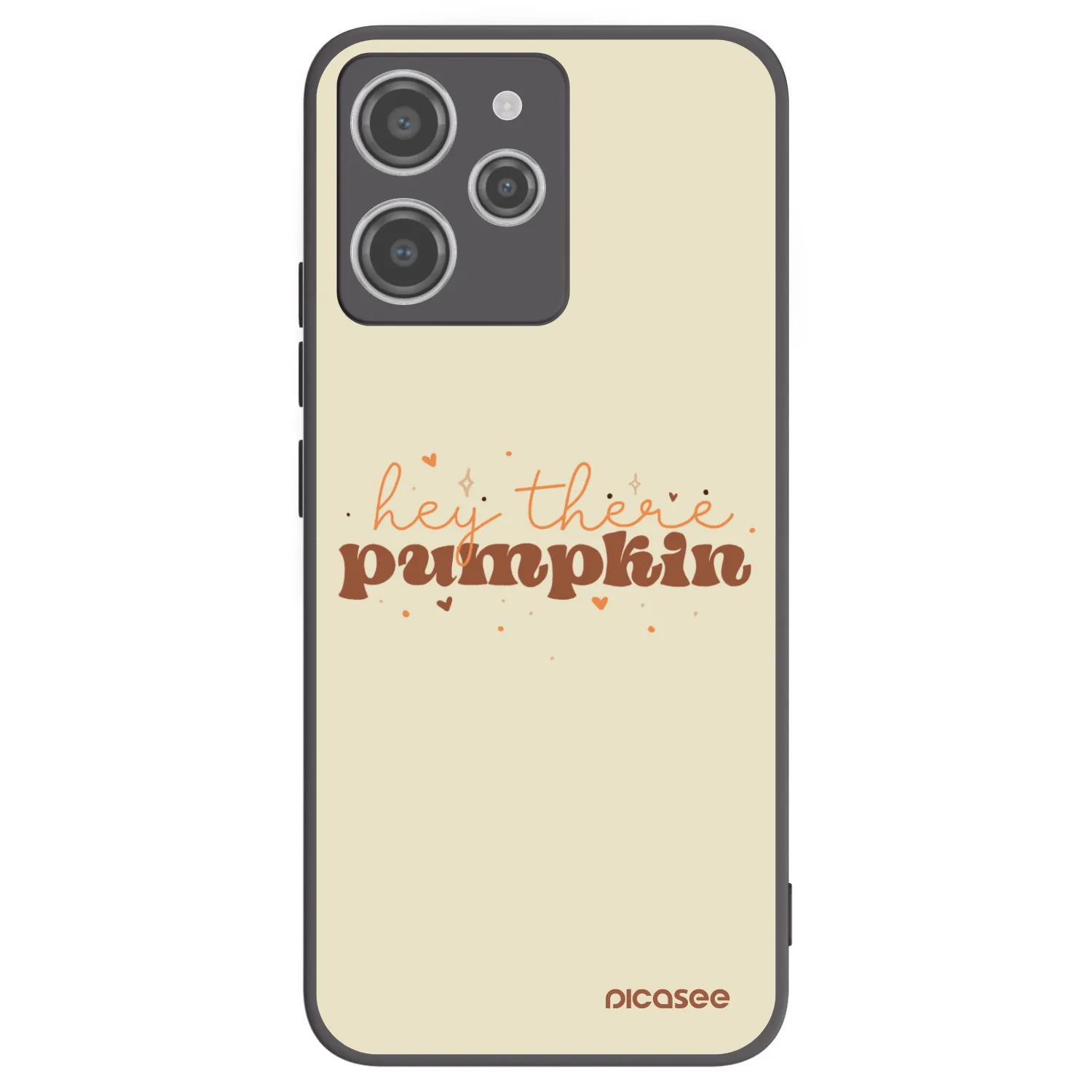 Picasee silikonski črni ovitek za Xiaomi Redmi 12 4G - Hey there pumpkin