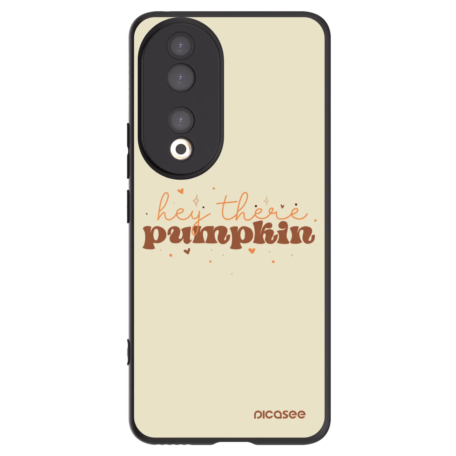 Picasee silikonski črni ovitek za Honor 90 5G - Hey there pumpkin