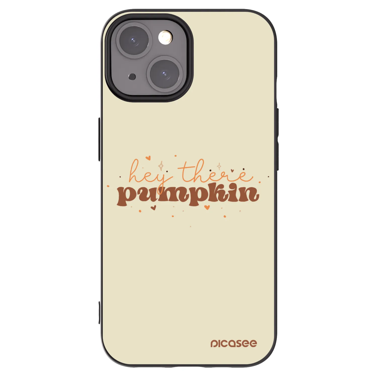Picasee silikonski črni ovitek za Apple iPhone 15 - Hey there pumpkin
