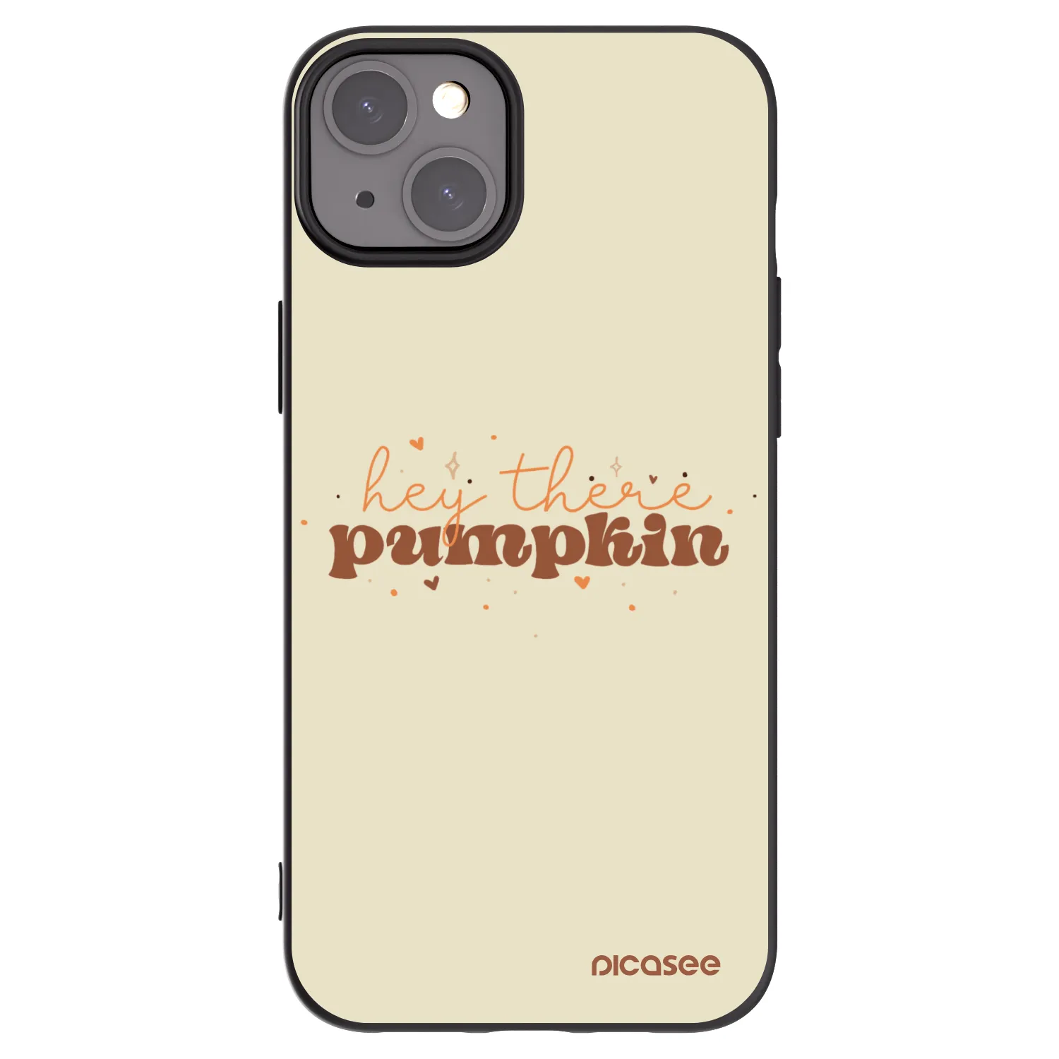 Picasee silikonski črni ovitek za Apple iPhone 15 Plus - Hey there pumpkin