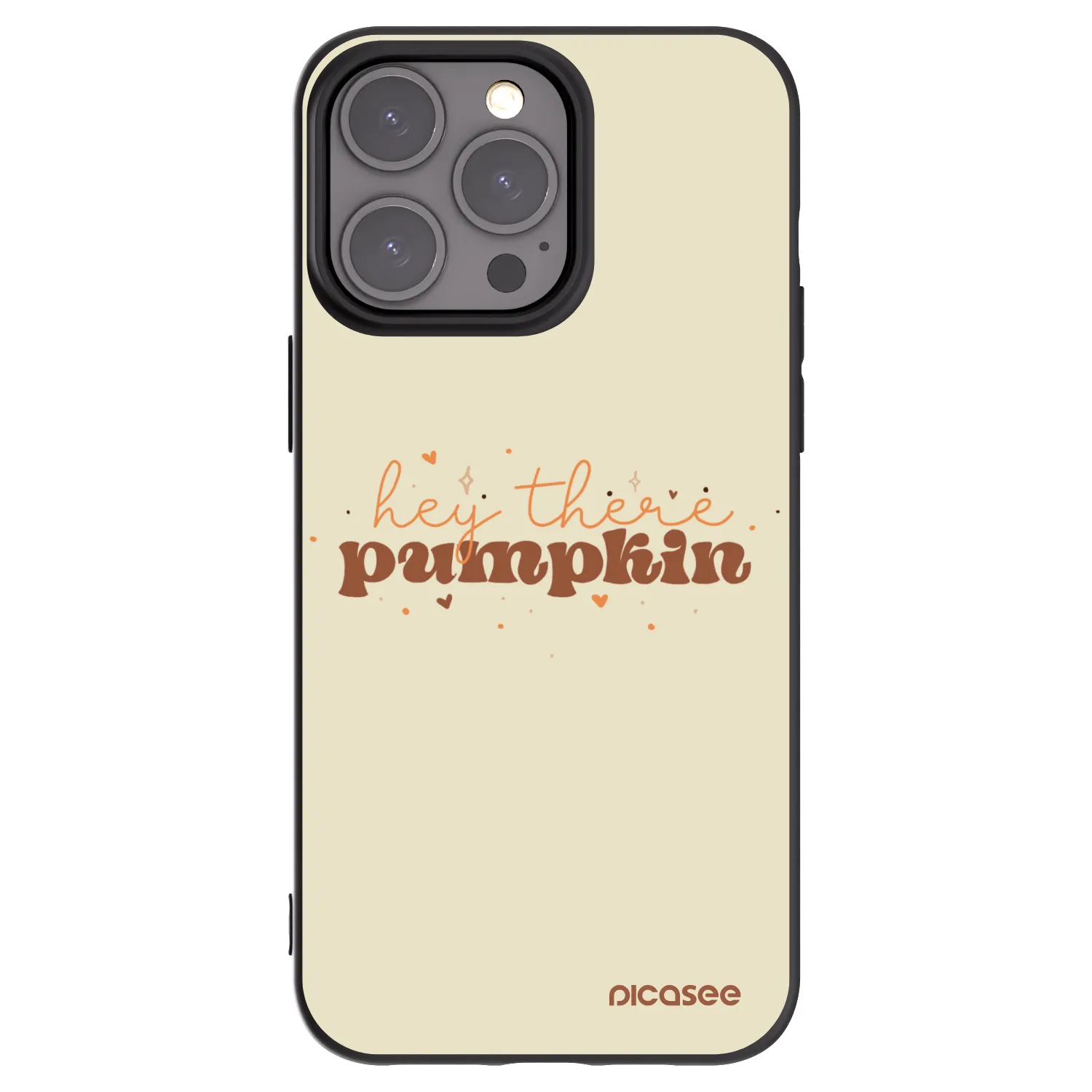 Picasee silikonski črni ovitek za Apple iPhone 15 Pro Max - Hey there pumpkin