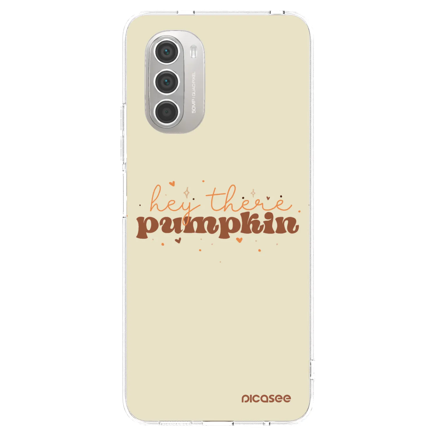 Picasee silikonski prozorni ovitek za Motorola Moto G51 - Hey there pumpkin